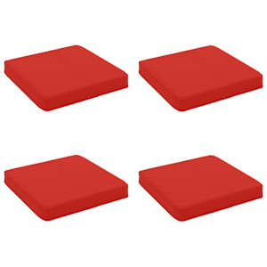 vidaXL 4-osalised istepad VUGHT 4 pcs 100% Pol&uuml;ester Punane