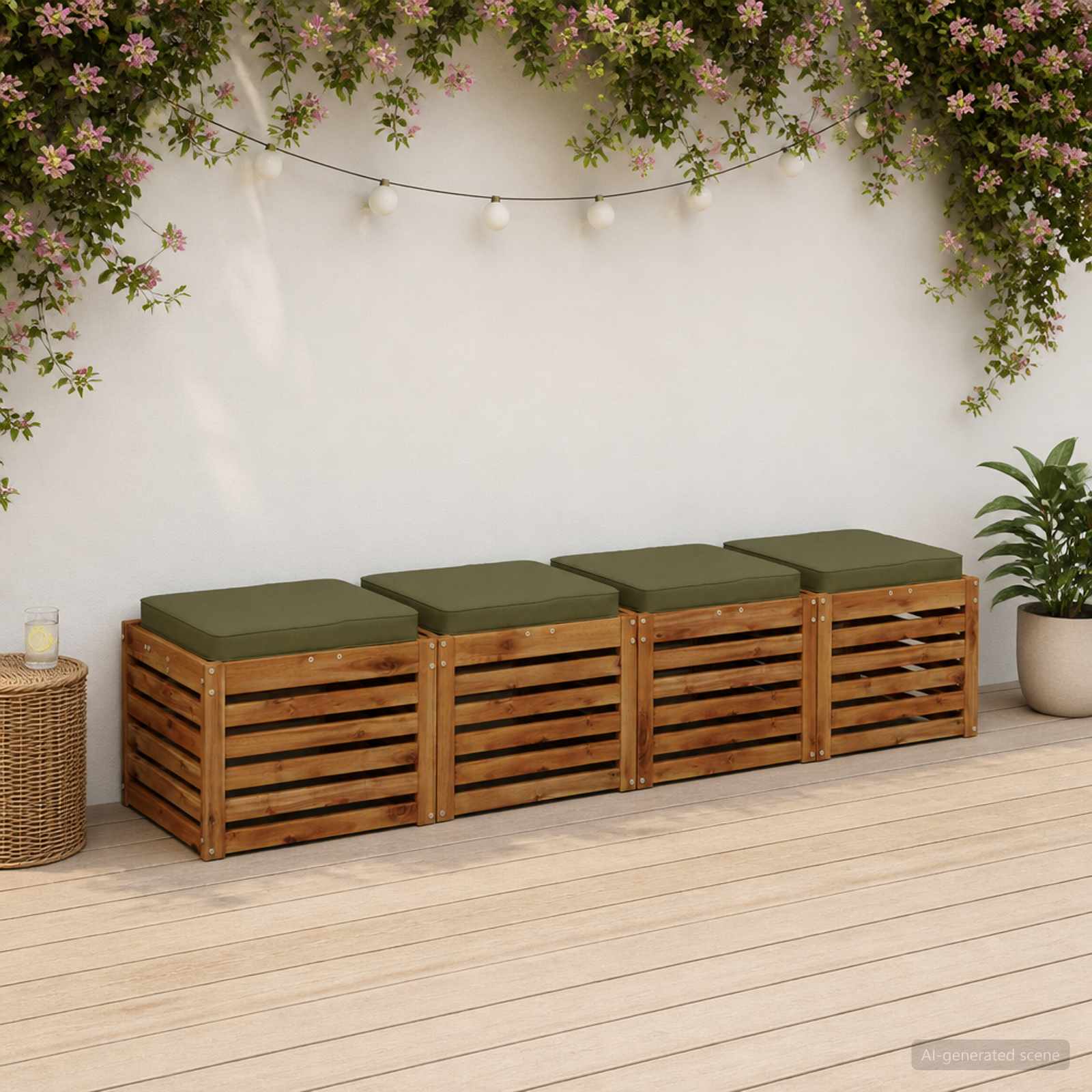 Кушони за сядане, 4 броя VUGHT 4 pcs 100% полиестер