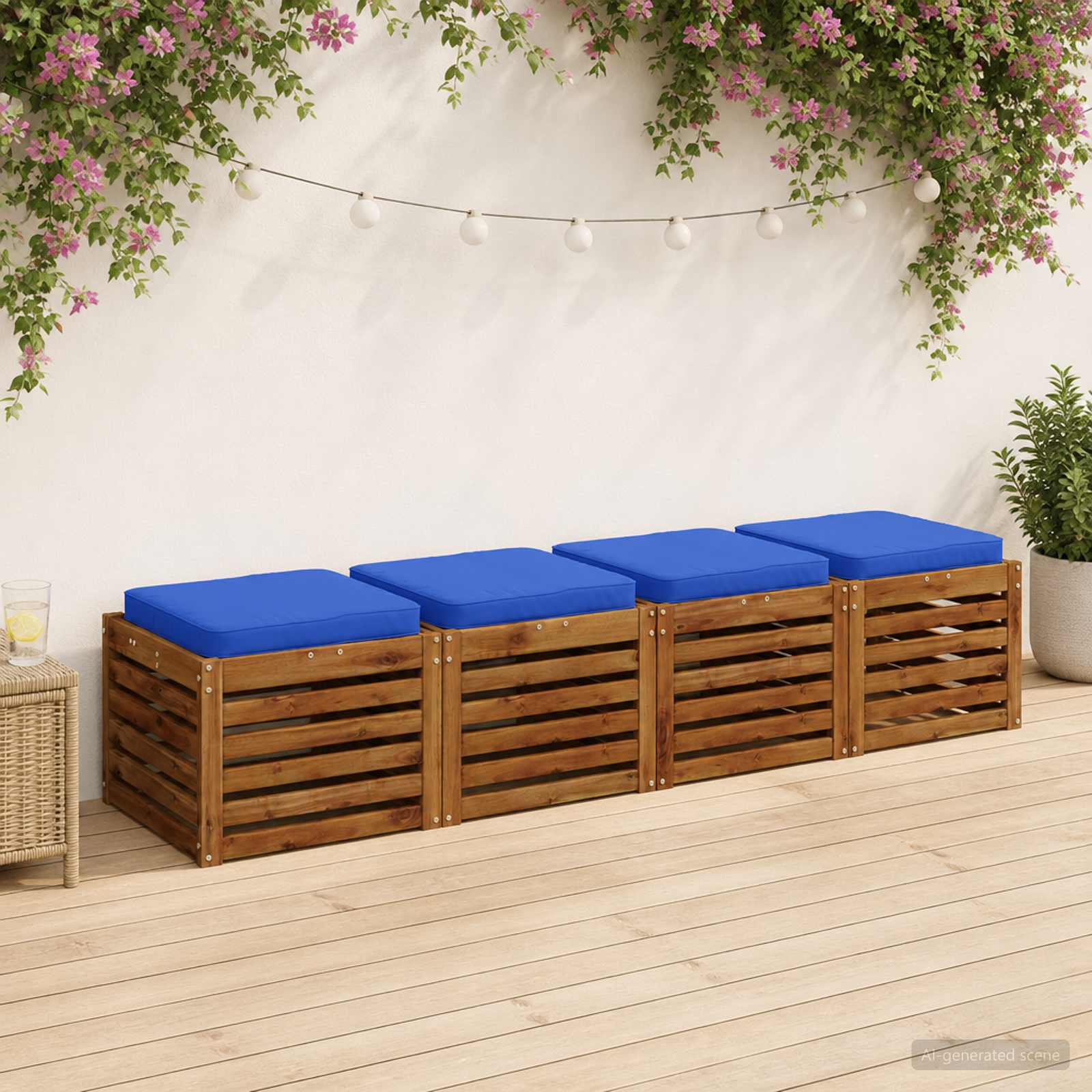 Кушони за сядане, 4 броя VUGHT 4 pcs 100% полиестер