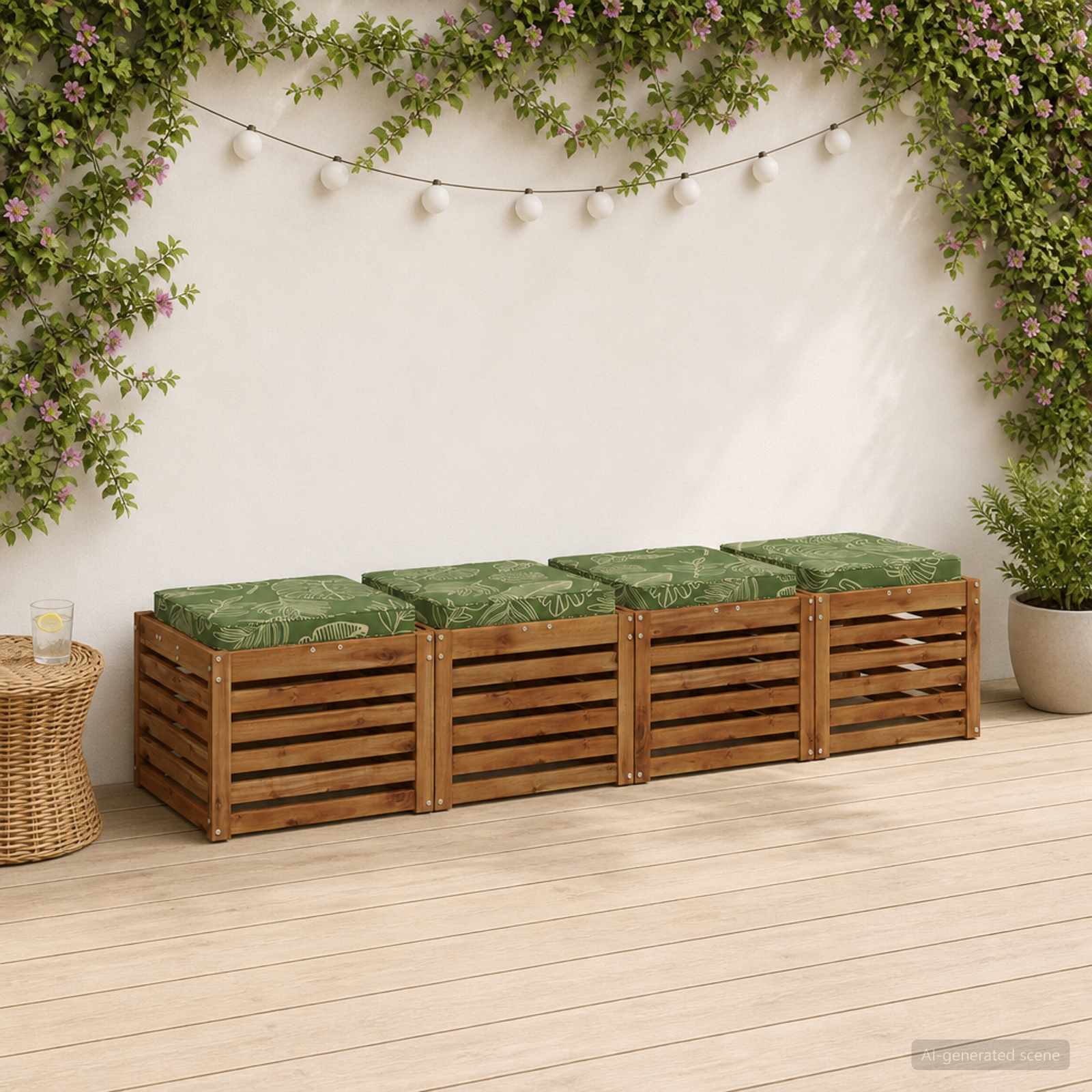 Кушони за сядане, 4 броя VUGHT 4 pcs 100% полиестер