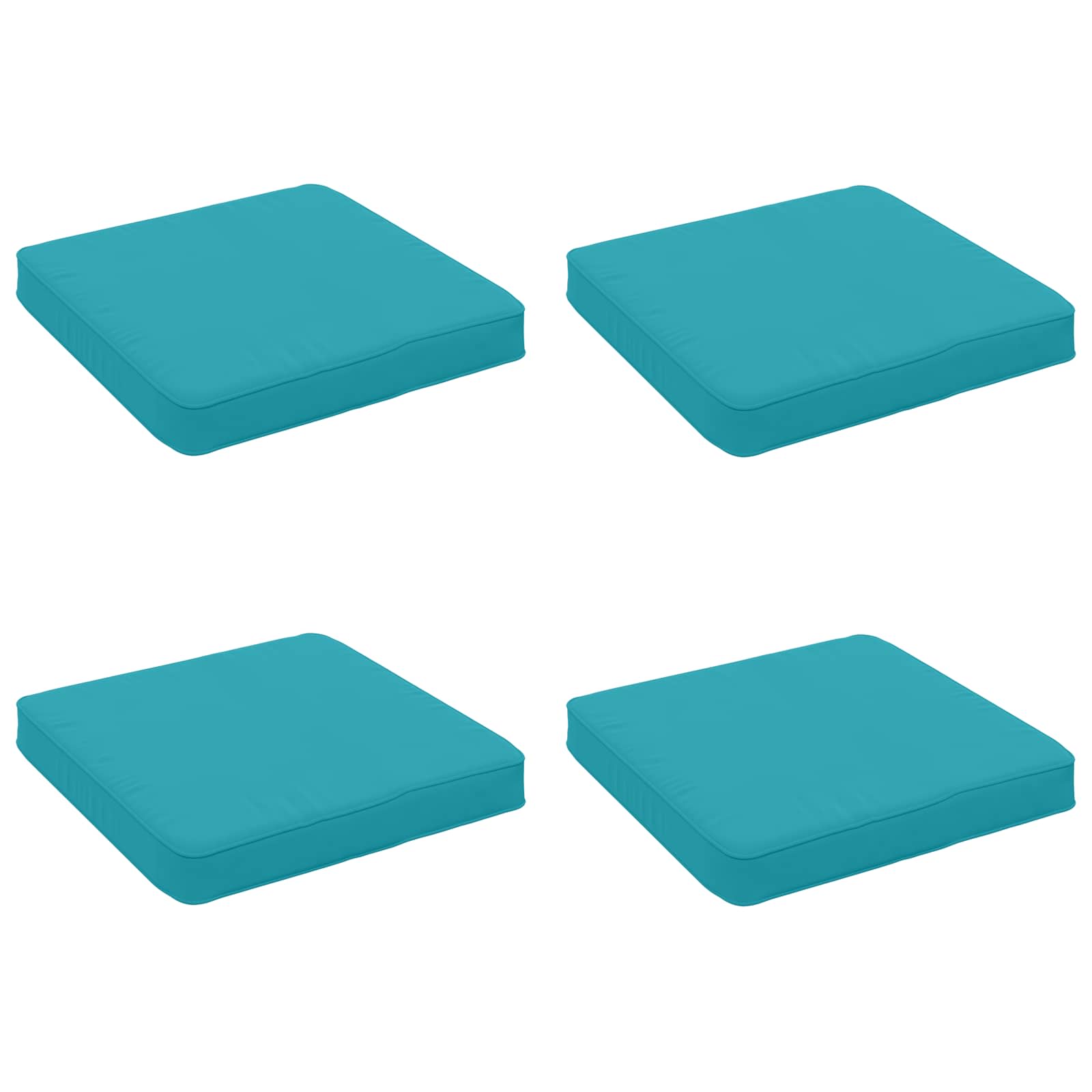 4-Piece Zitkussens VUGHT 4 pcs 100% Polyester Turquoise image 1