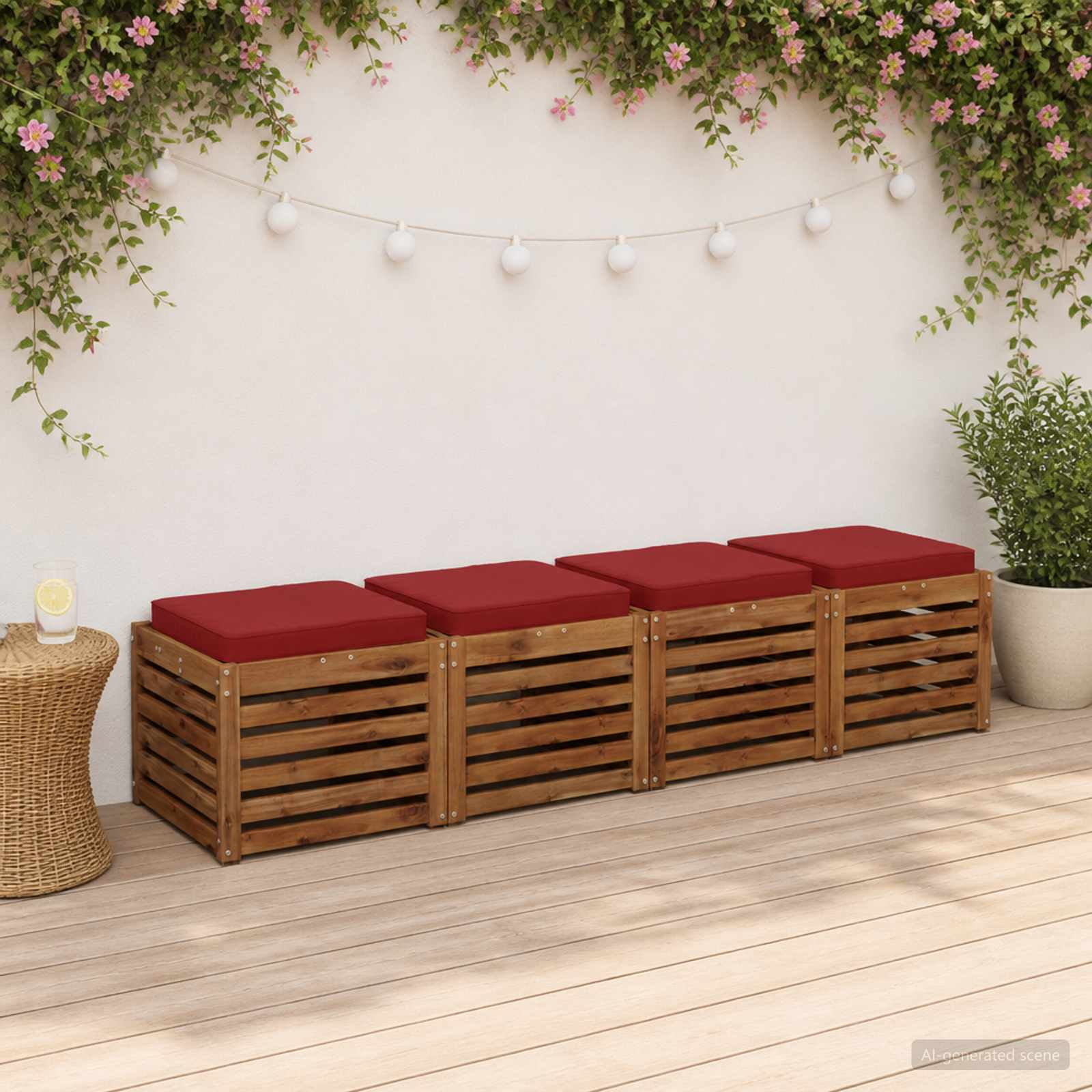 Кушони за сядане, 4 броя VUGHT 4 pcs 100% полиестер
