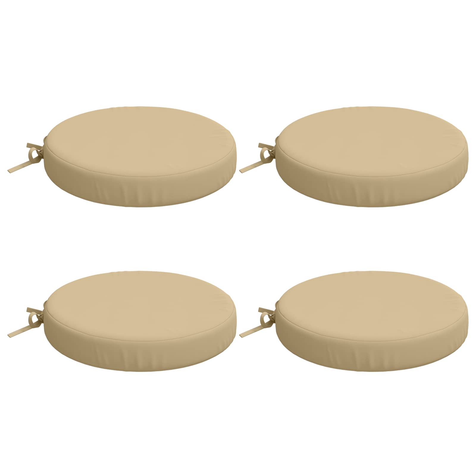 4-Piece Zitkussens SOEST 4 st 100% Polyester Beige Ø 35 x 7 cm image 2