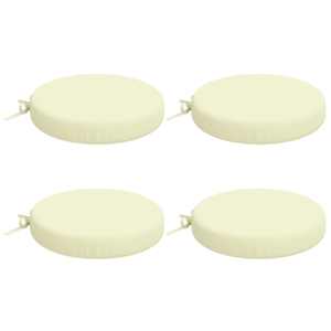 vidaXL 4-osalised istepad SOEST 4 tk 100% Pol&uuml;ester Kreemjas