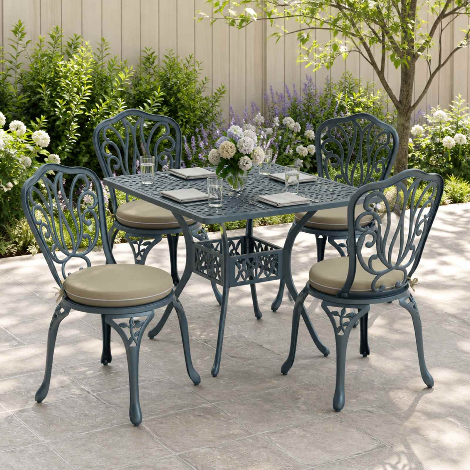 4-Piece Zitkussens SOEST 4 st 100% Polyester Lichtgroen image 1