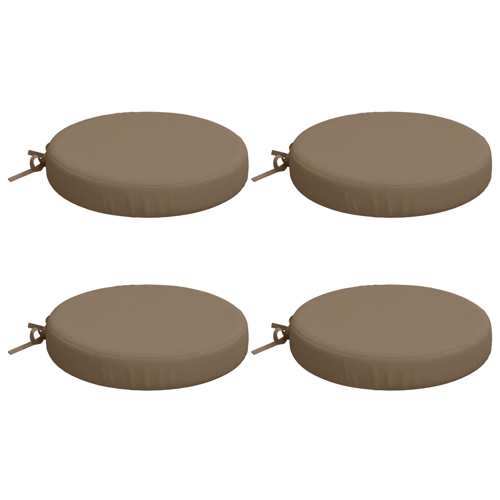 4-Piece Zitkussens SOEST 4 st 100% Polyester Taupe Ø 40 x 7 cm image 2