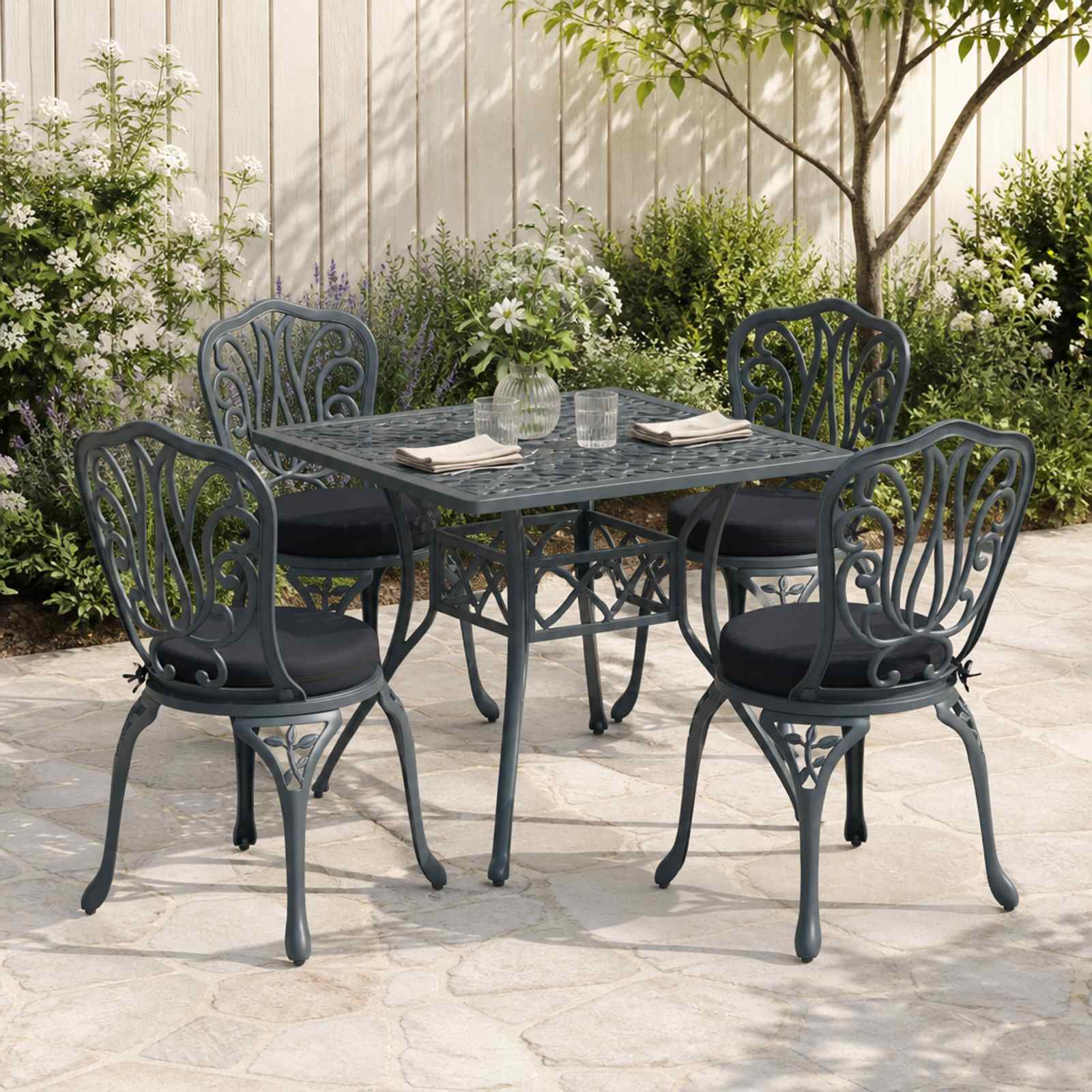 4-Piece Zitkussens SOEST 4 st 100% Polyester Donkerblauw image 1