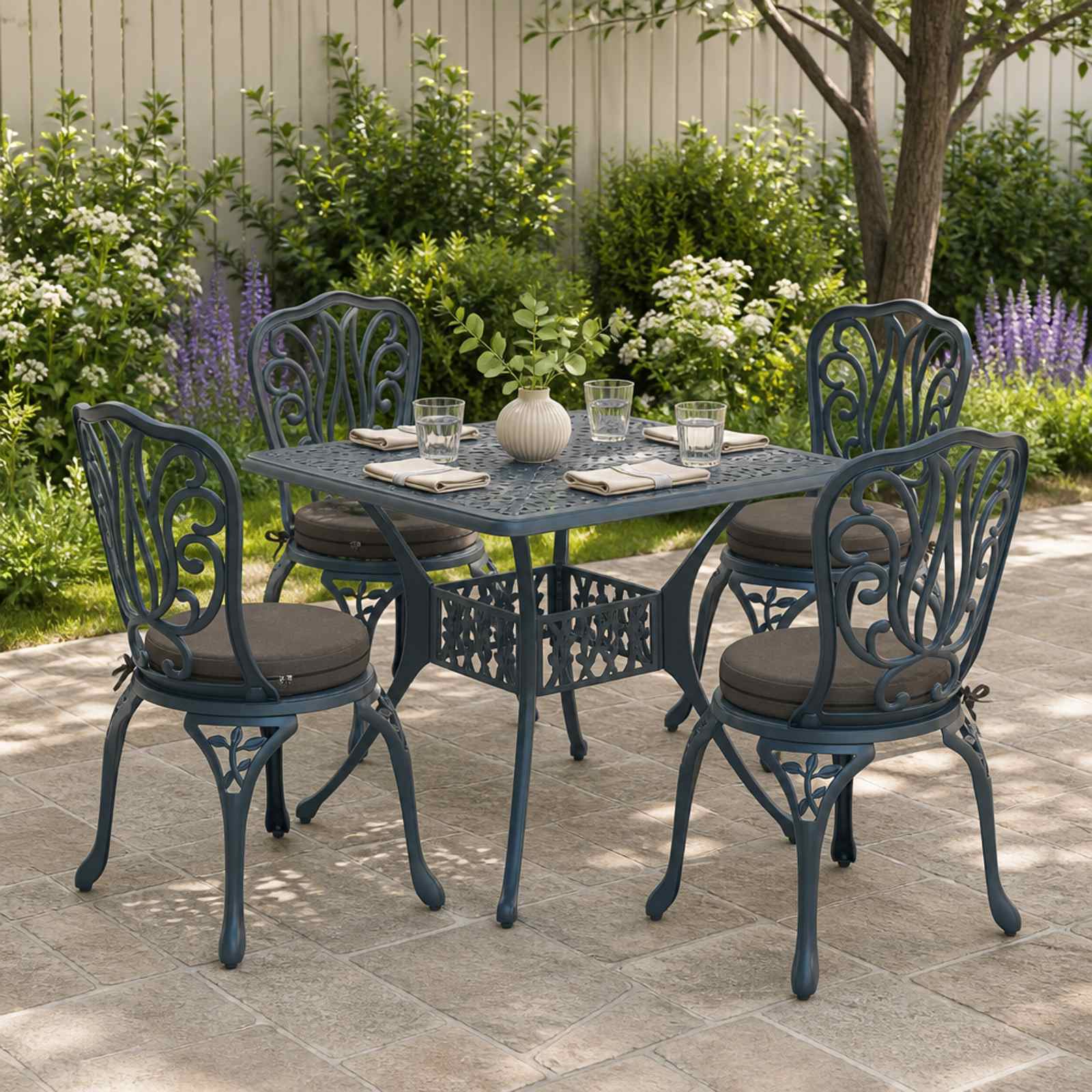 4-Piece Zitkussens SOEST 4 st 100% Polyester Antraciet image 1