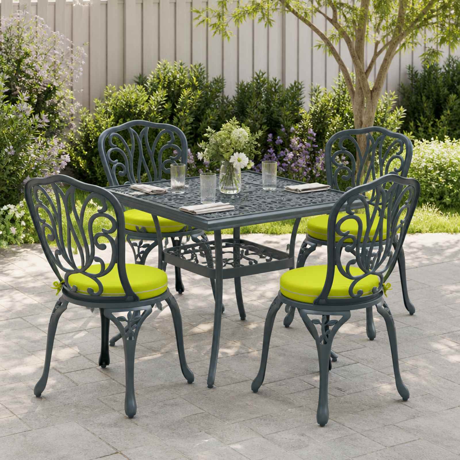 4-Piece Zitkussens SOEST 4 st 100% Polyester Helder groen image 1