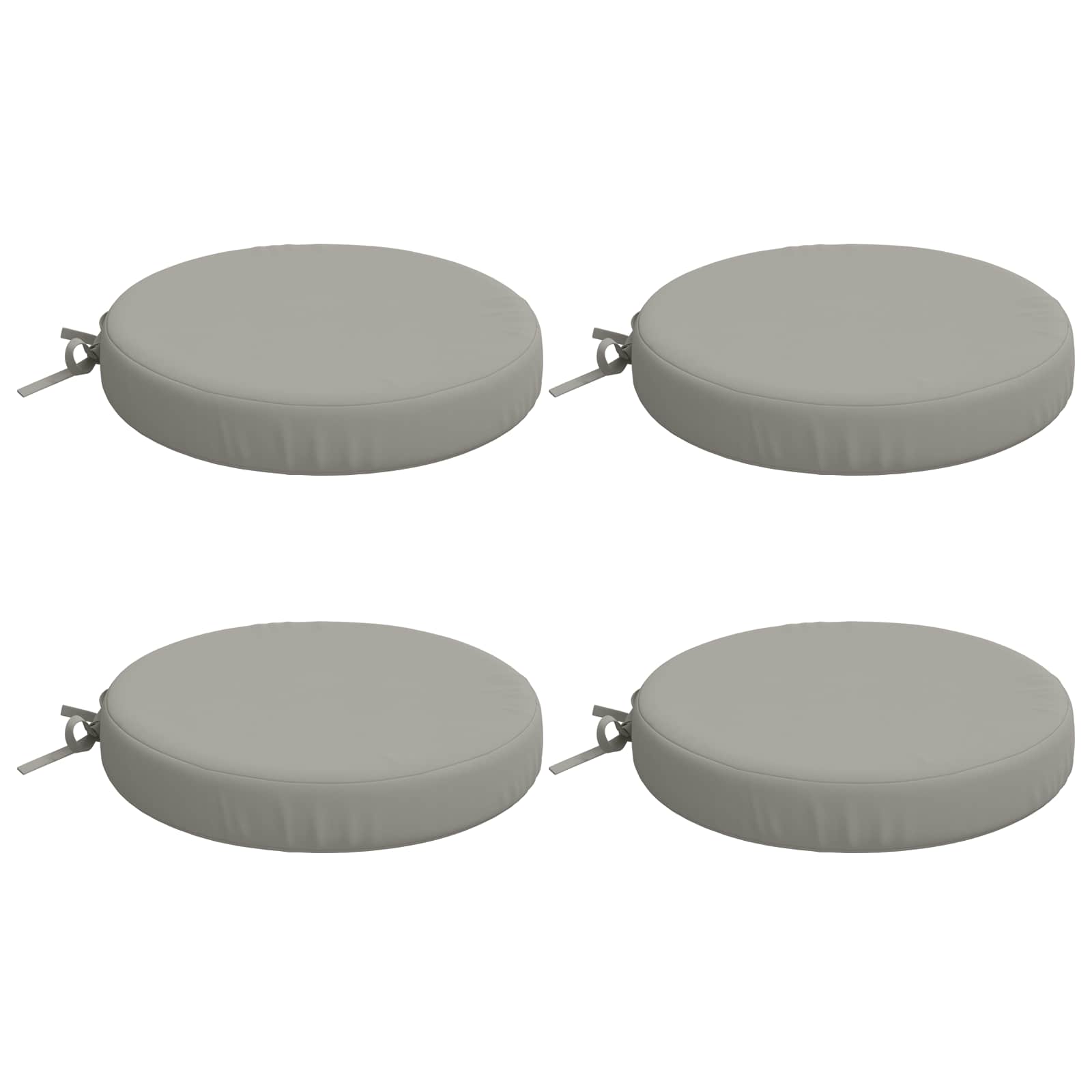 4-Piece Zitkussens SOEST 4 st 100% Polyester Grijs Ø 40 x 7 cm image 2