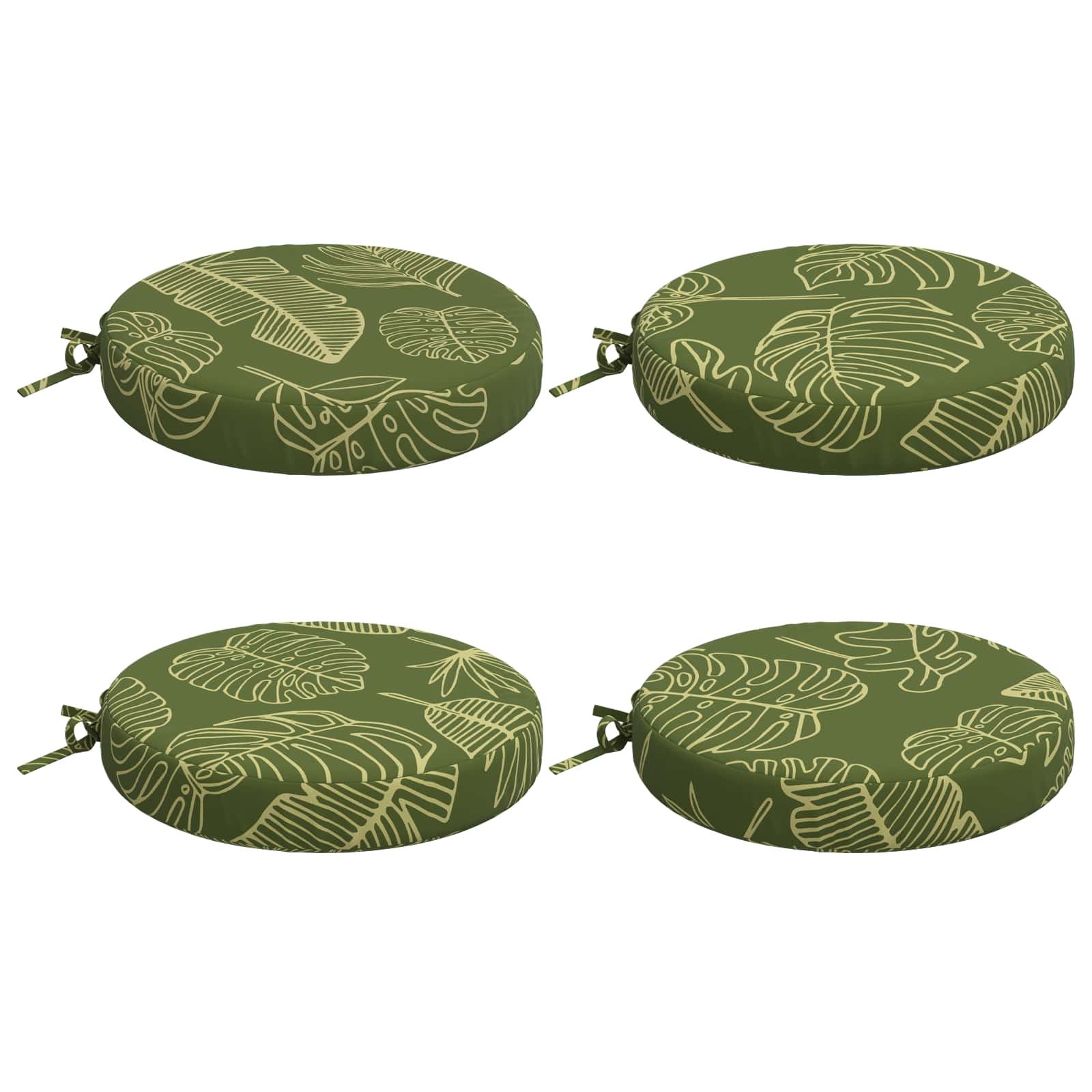 4-Piece Zitkussens SOEST 4 st 100% Polyester Bladontwerp image 2