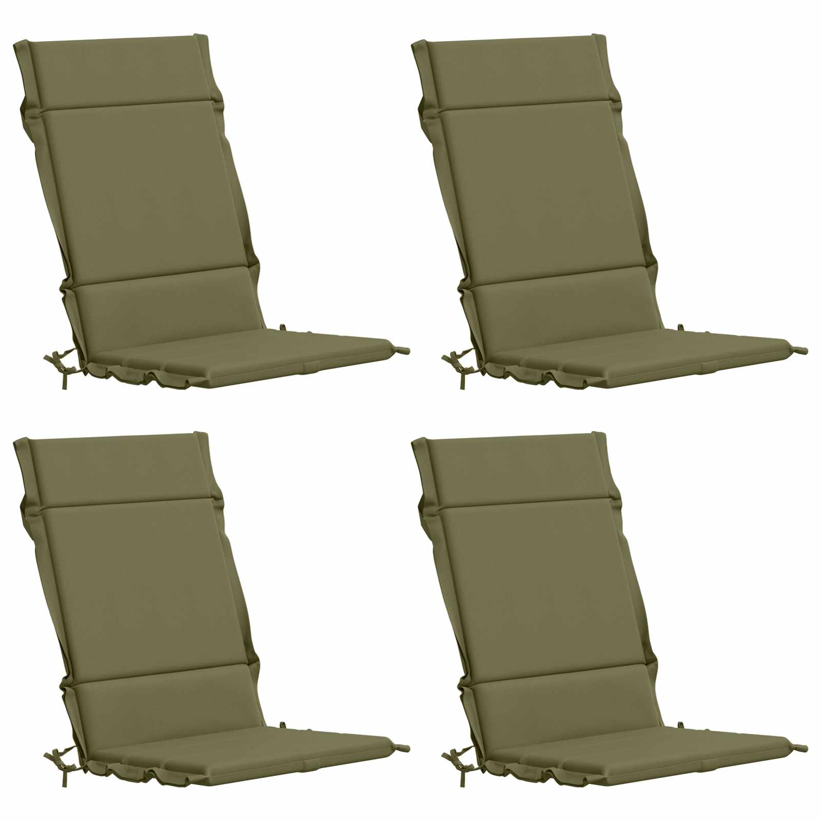 4-delige Hoogrug Kussen GEMERT 4 pcs 100% Polyester Olijfgroen image 2