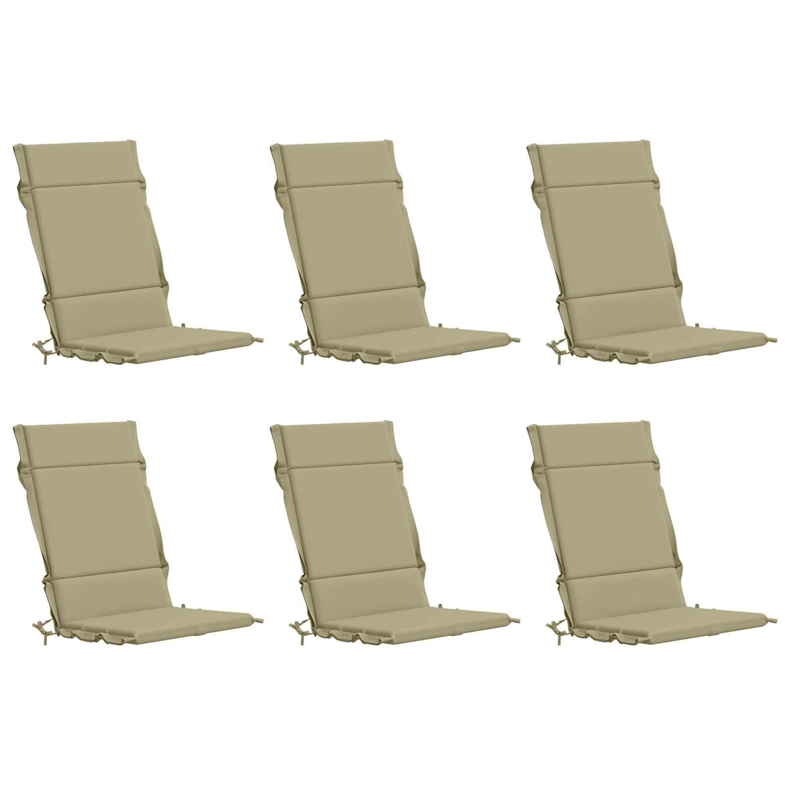 6-delige Hoogrug Kussen GEMERT 6 pcs 100% Polyester Lichtgroen image 2
