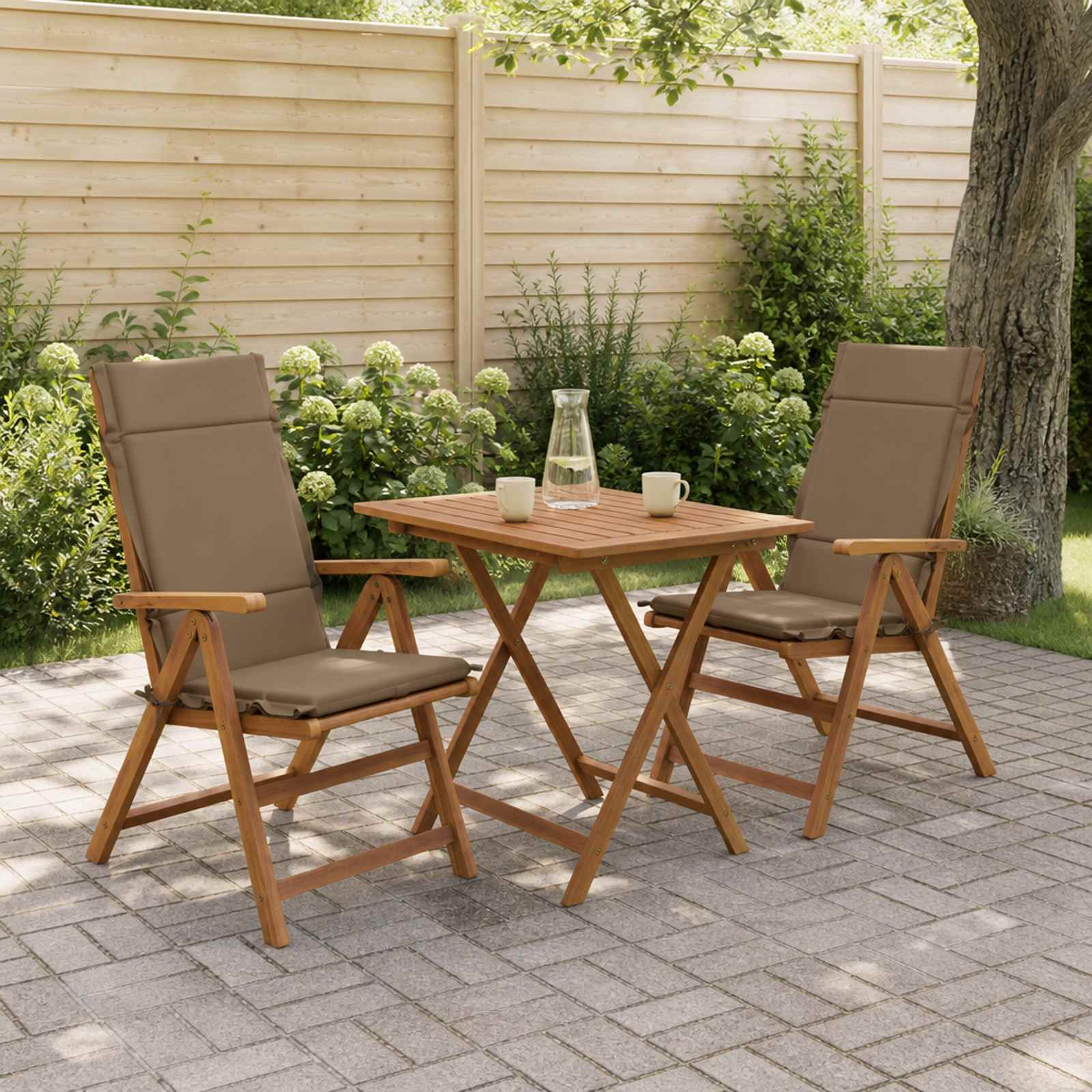 2-delige Hoogrug Kussen GEMERT 2 pcs 100% Polyester Taupe image 1