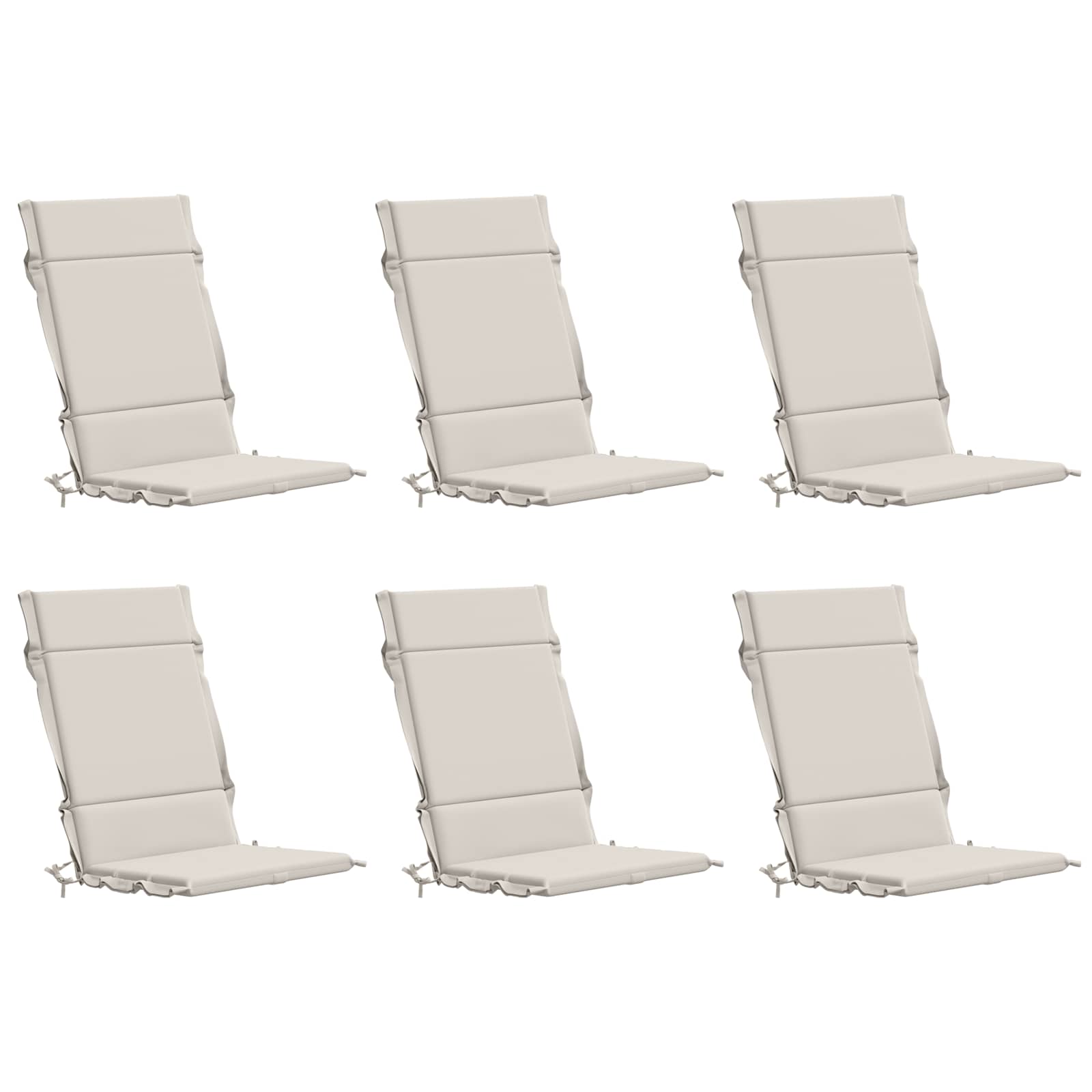6-delige Hoogrug Kussen GEMERT 6 pcs 100% Polyester Wit image 2