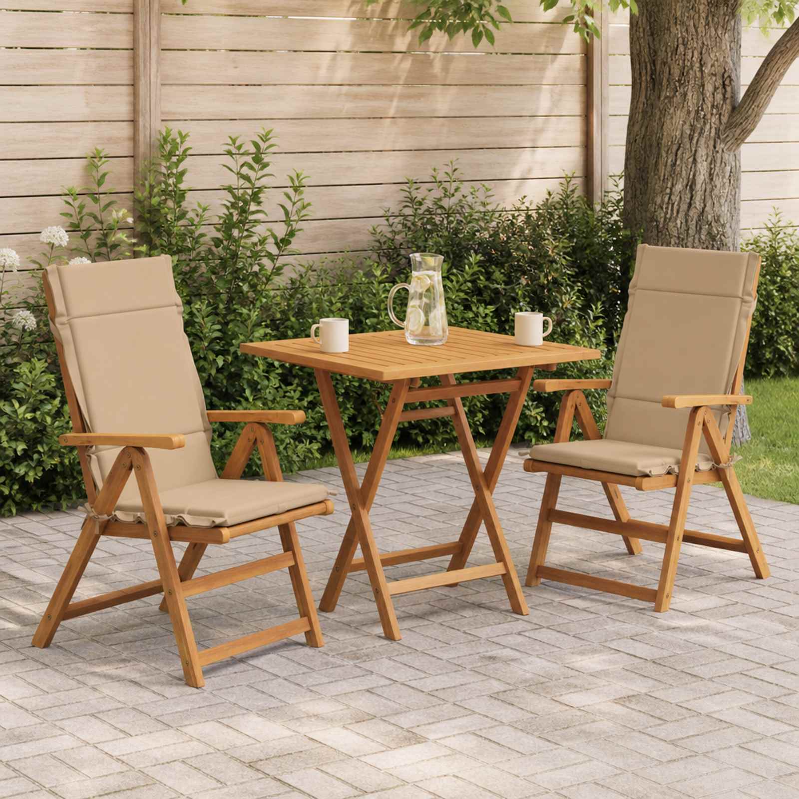 2-delige Hoogrug Kussen GEMERT 2 pcs 100% Polyester Zand image 1