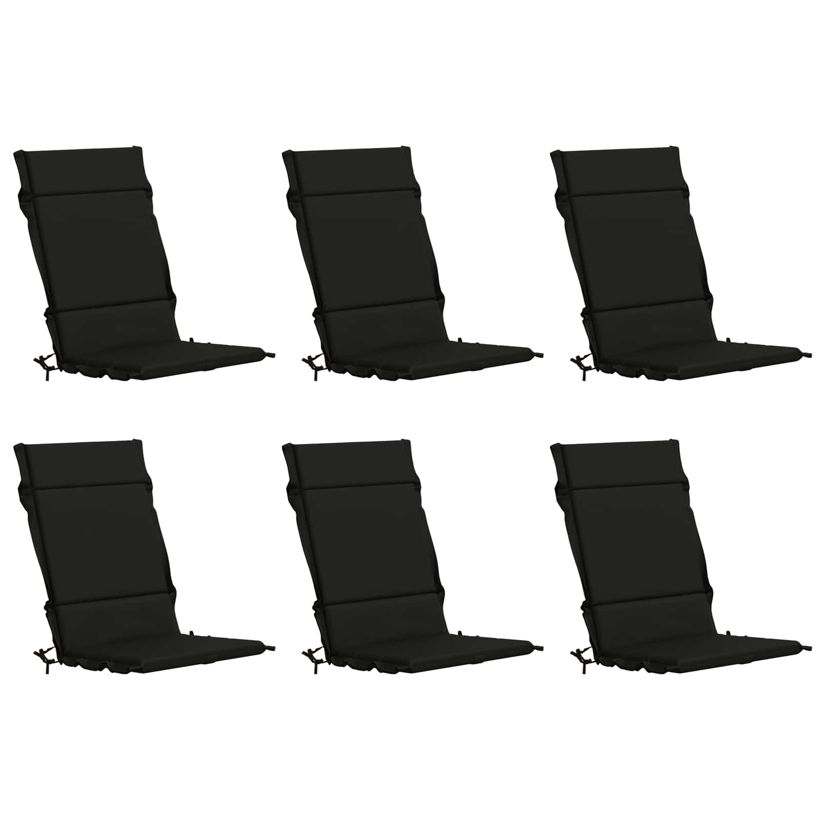 6-delige Hoogrug Kussen GEMERT 6 pcs 100% Polyester Zwart image 2