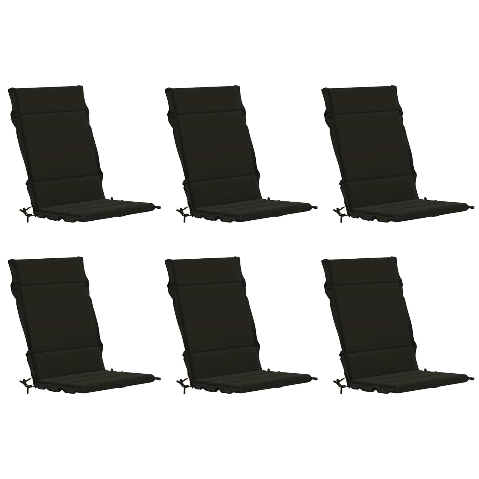 6-delige Hoogrug Kussen GEMERT 6 pcs 100% Polyester Zwart image 2