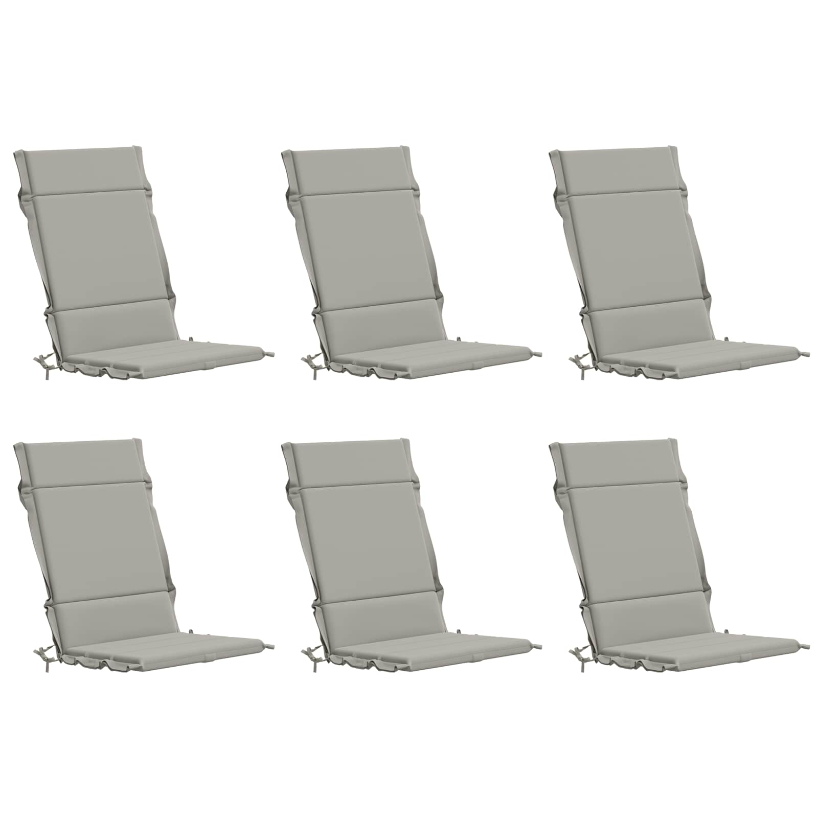 6-delige Hoogrug Kussen GEMERT 6 pcs 100% Polyester Grijs image 2