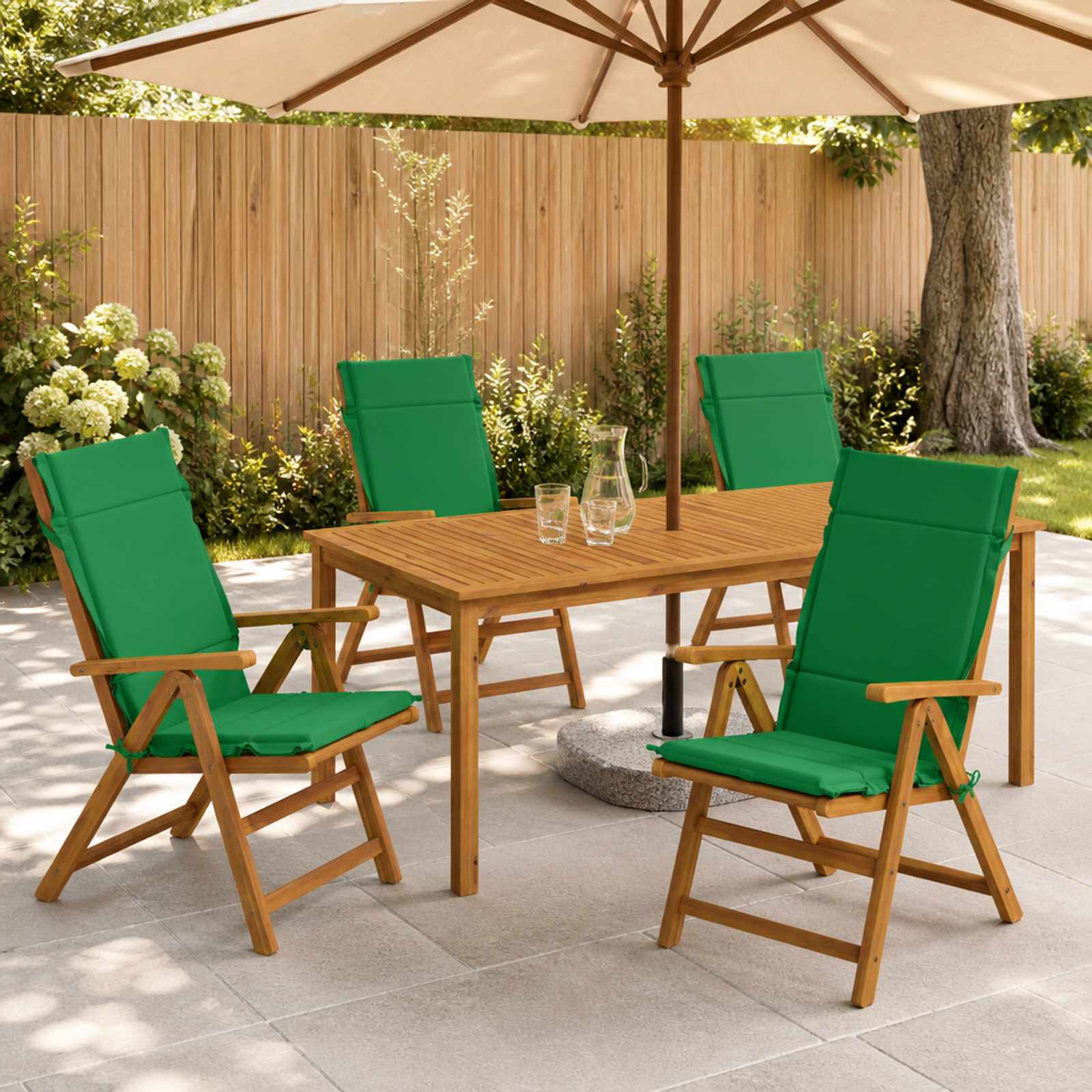 6-delige Hoogrug Kussen GEMERT 6 pcs 100% Polyester Groen image 1