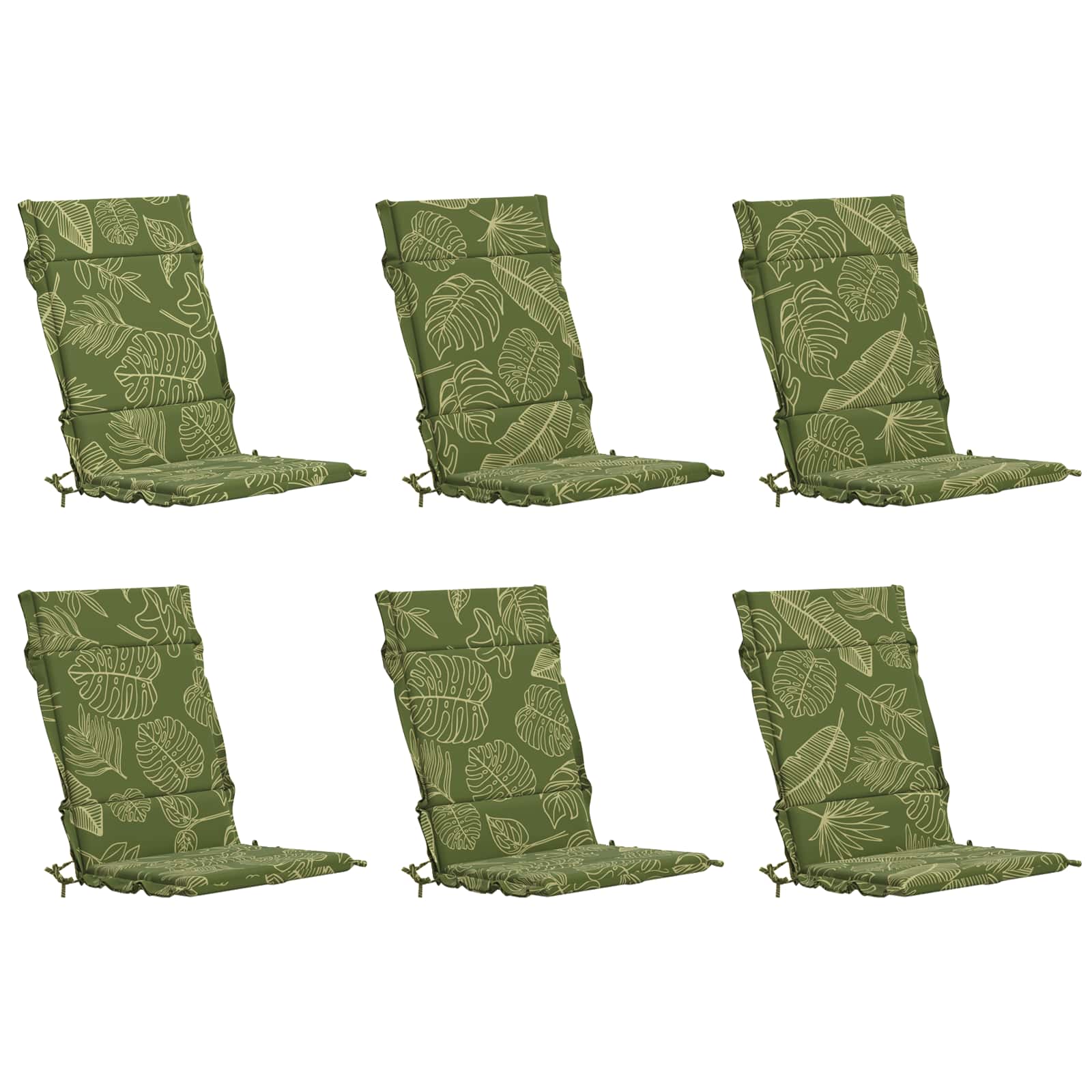 6-delige Hoogrug Kussen GEMERT 6 pcs 100% Polyester Bladontwerp image 2