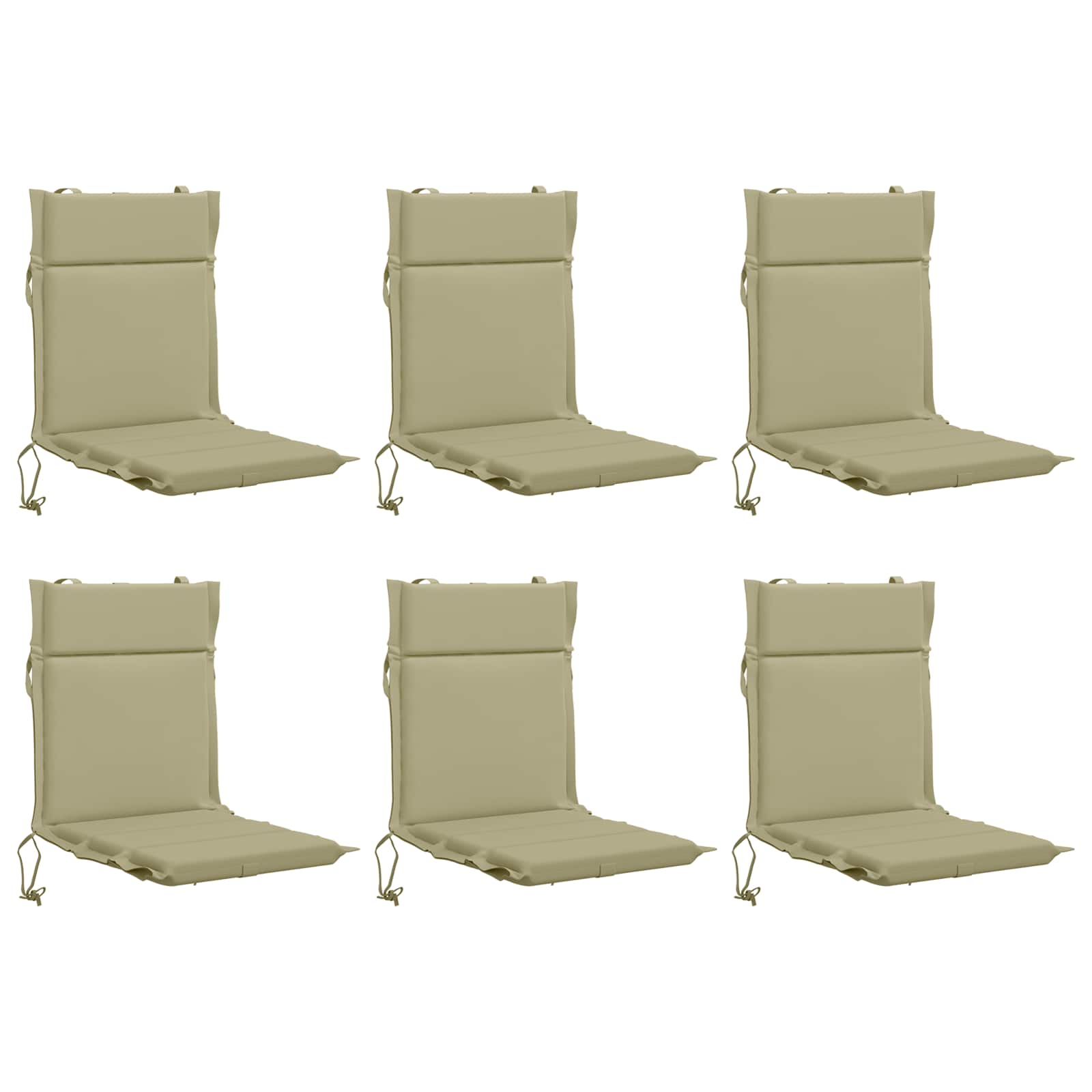 6-delige Hoogrug Kussen GEMERT 6 pcs 100% Polyester Lichtgroen image 2
