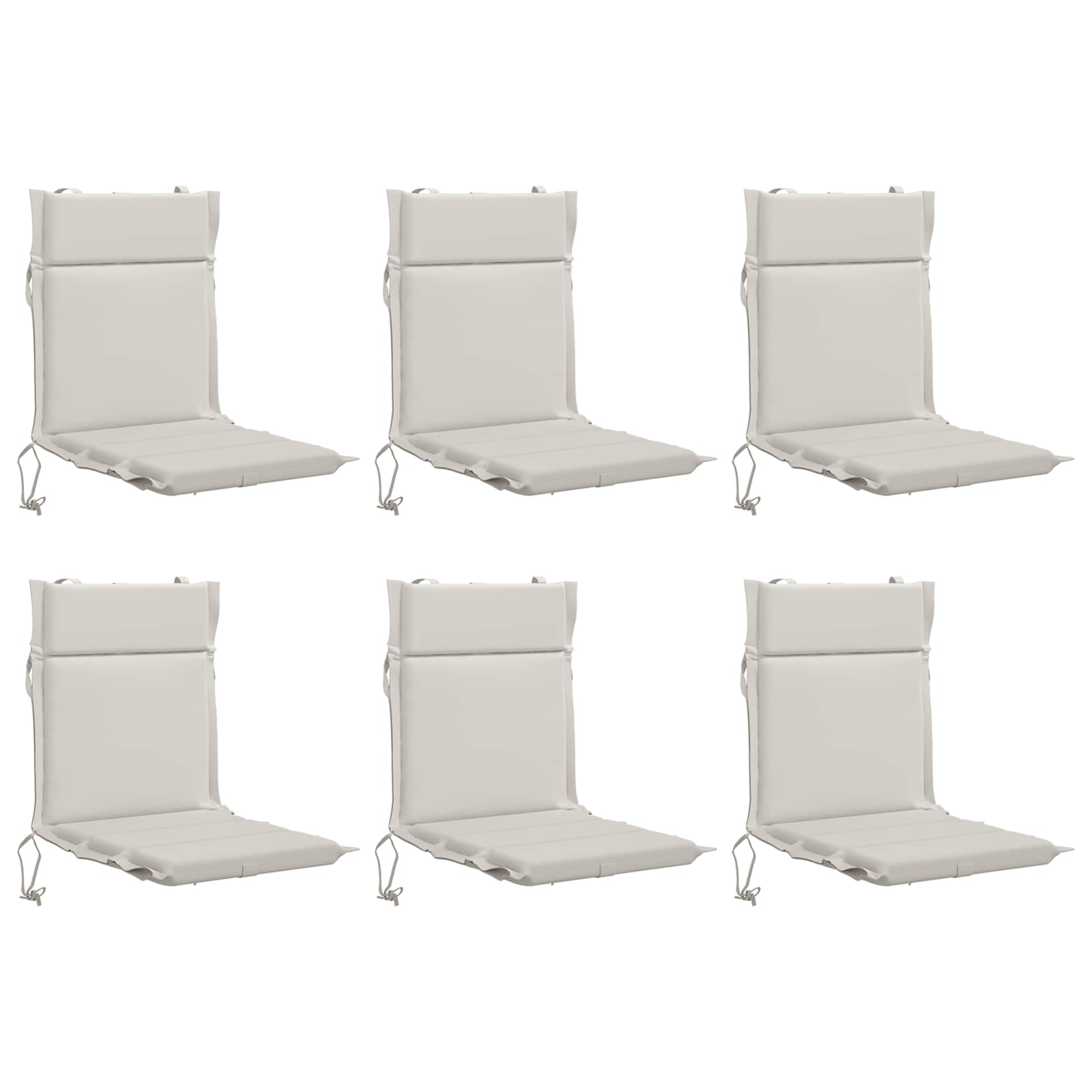 6-delige Hoogrug Kussen GEMERT 6 pcs 100% Polyester Wit image 2