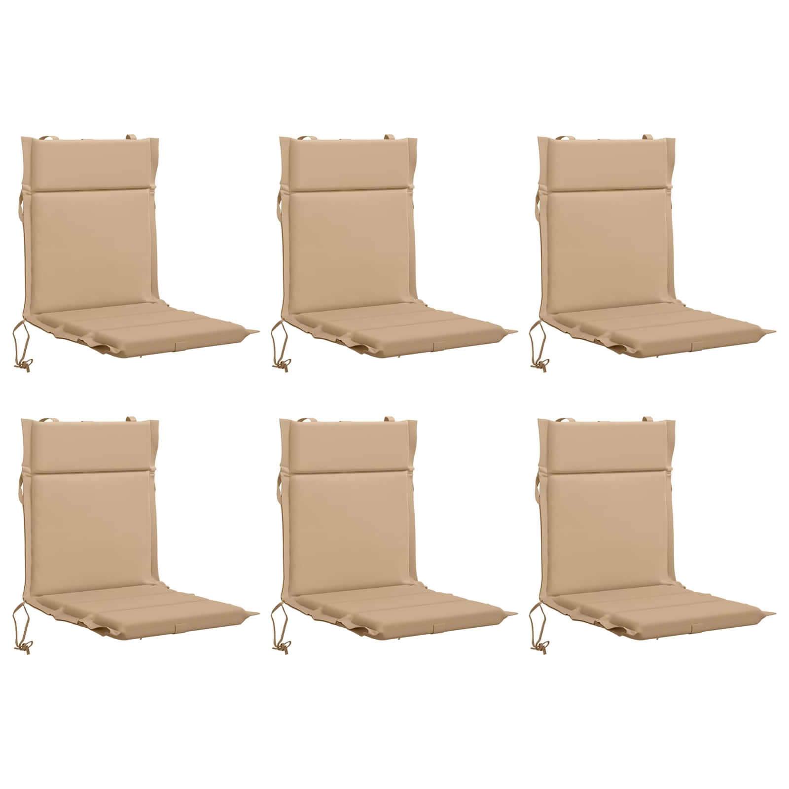 6-delige Hoogrug Kussen GEMERT 6 pcs 100% Polyester Zand image 2