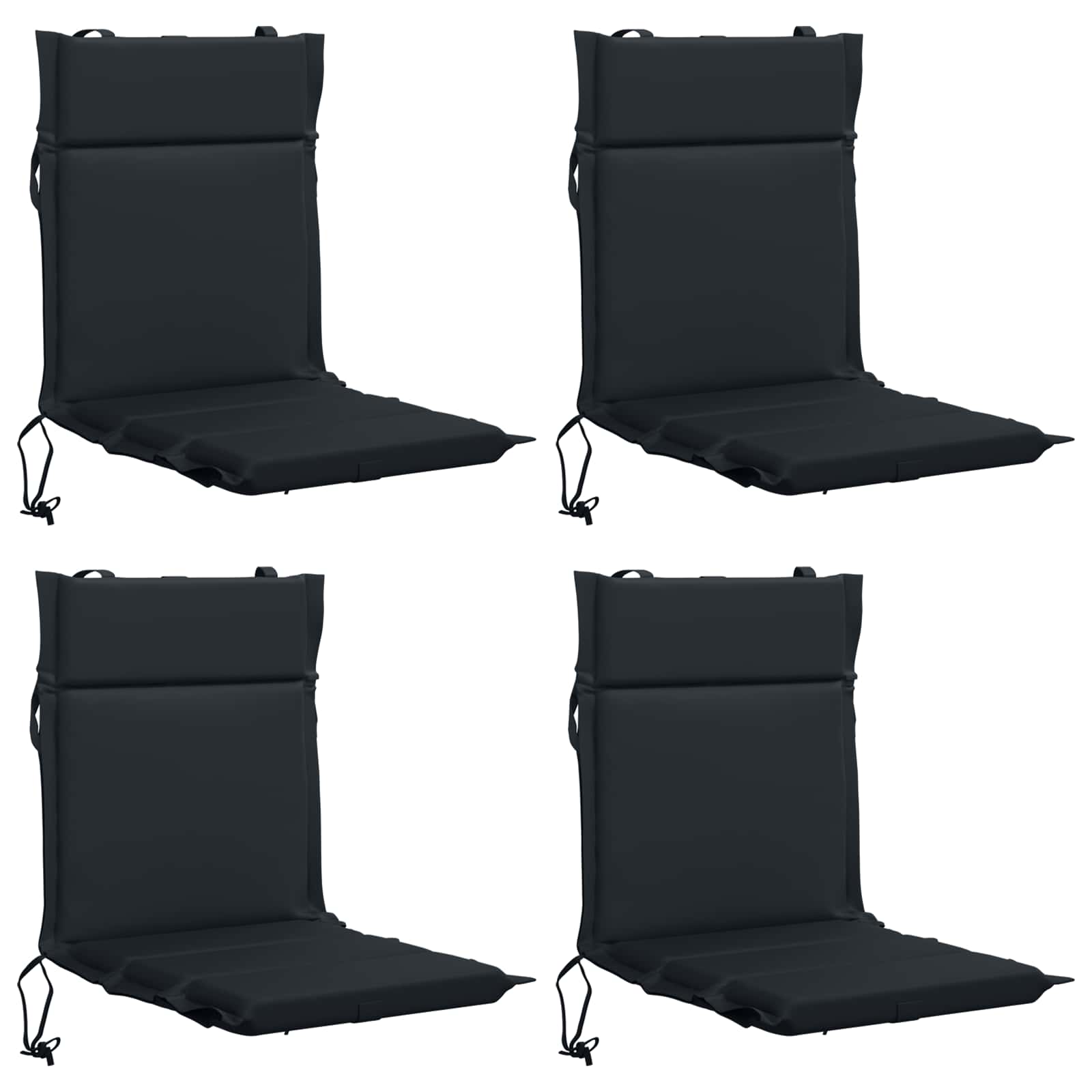 4-delige Hoogrug Kussen GEMERT 4 pcs 100% Polyester Donkerblauw image 2