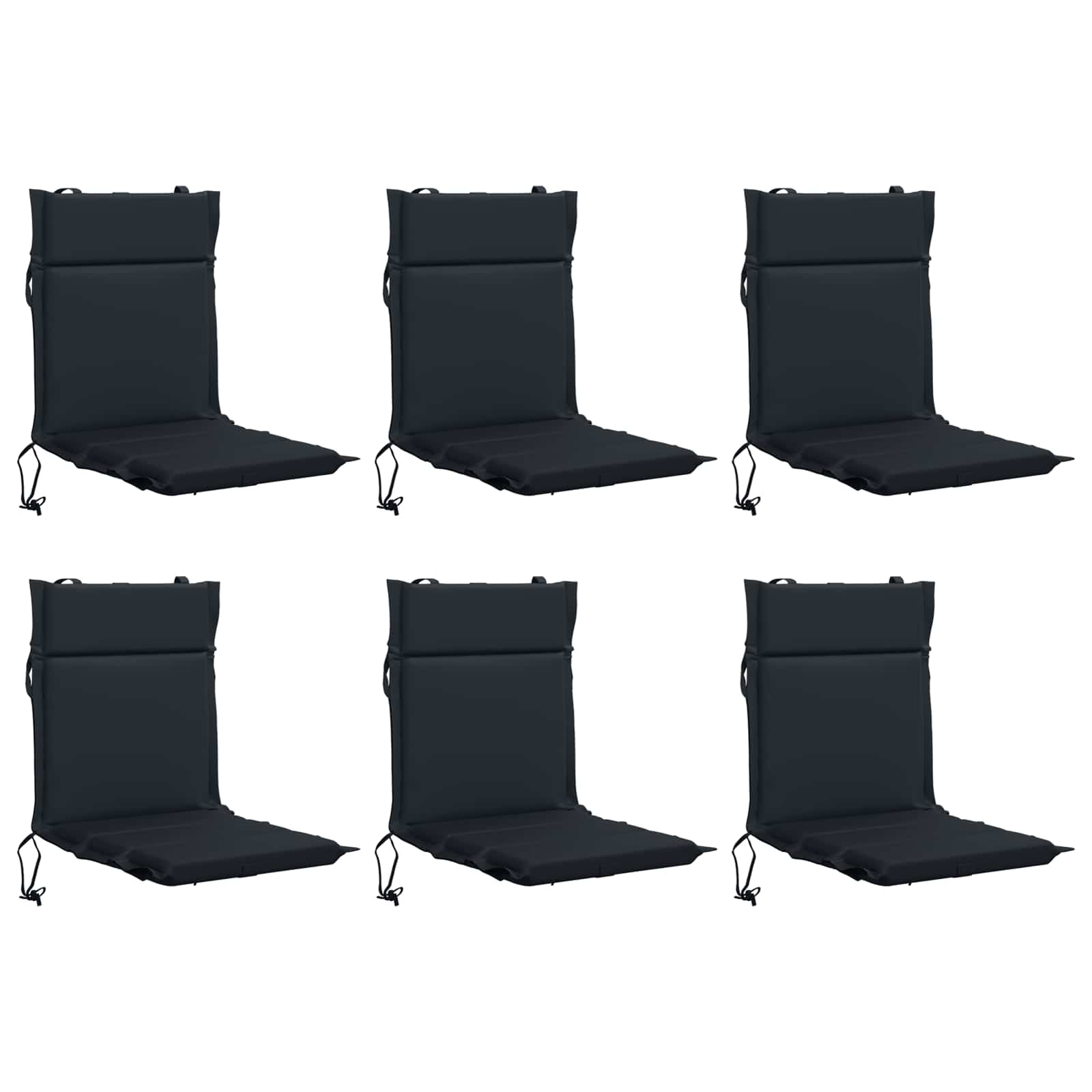 6-delige Hoogrug Kussen GEMERT 6 pcs 100% Polyester Donkerblauw image 2