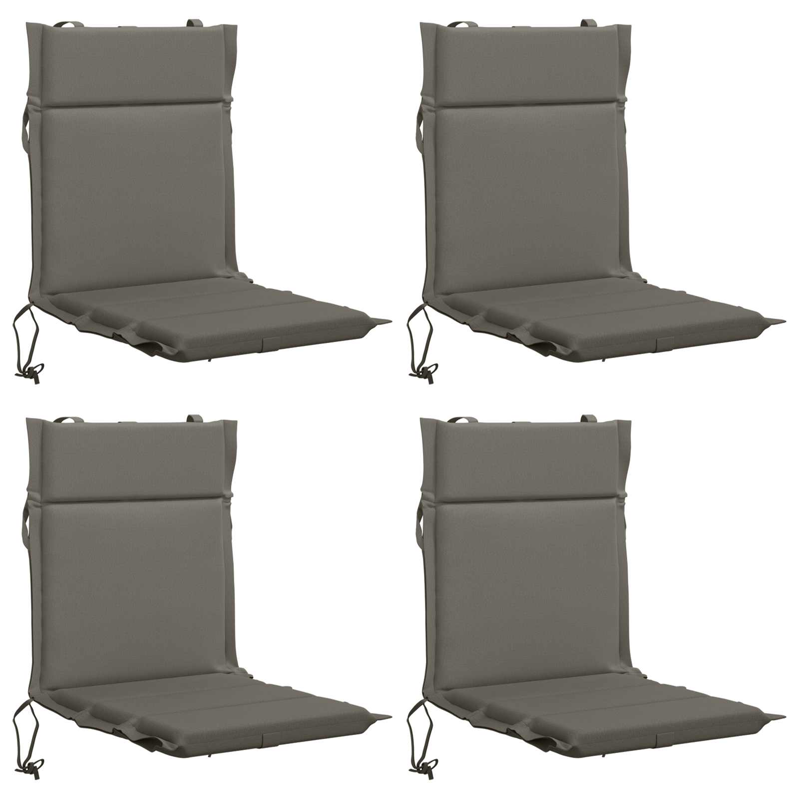 4-delige Hoogrug Kussen GEMERT 4 pcs 100% Polyester Grijs image 2