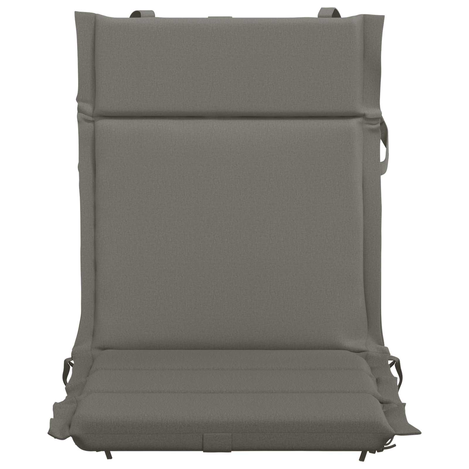 vidaXL Kussen voor lage rugstoelen GEMERT 4 st 100% Polyester Grijs, foto 4