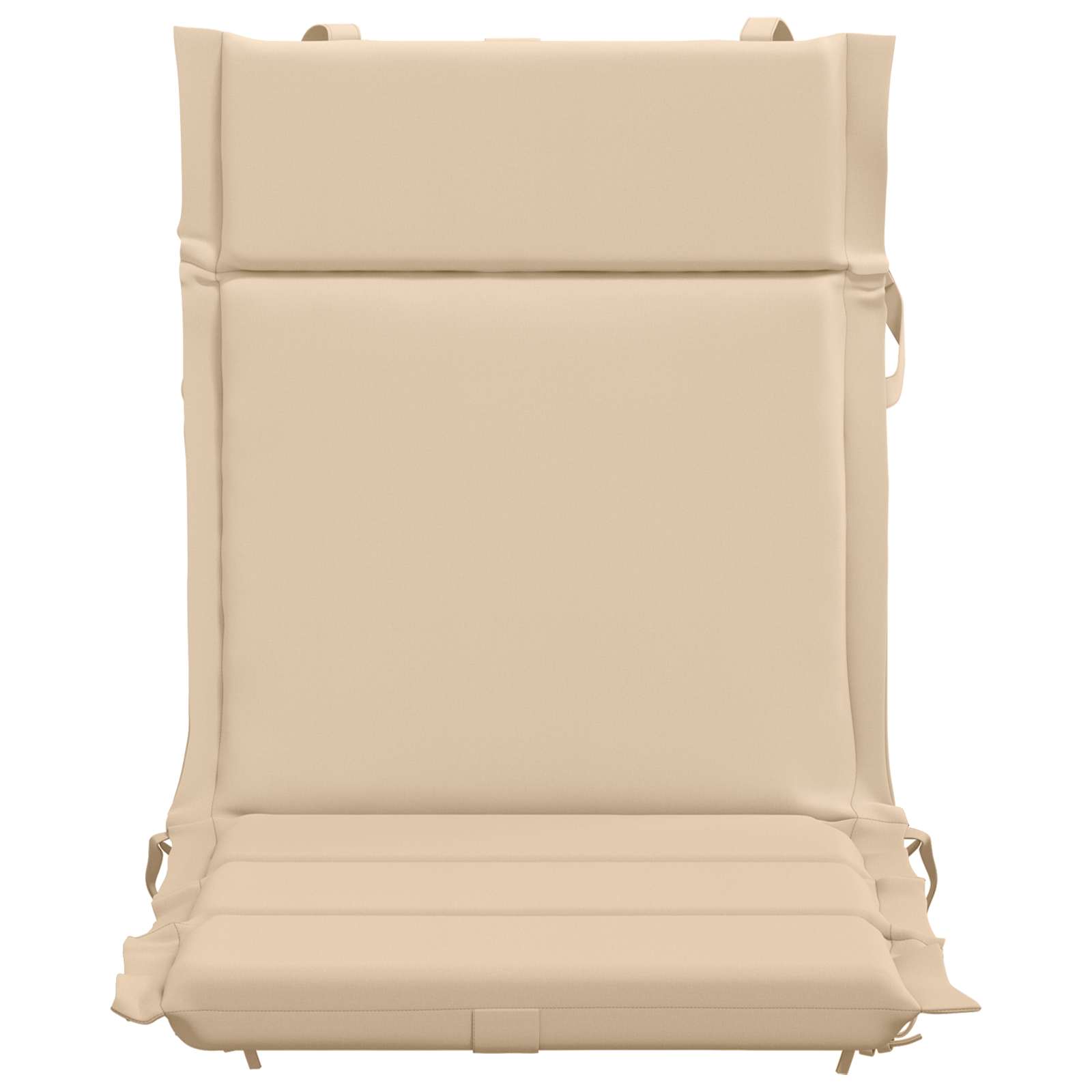 vidaXL Kussen voor lage rugstoelen GEMERT 4 st 100% Polyester crème, foto 4