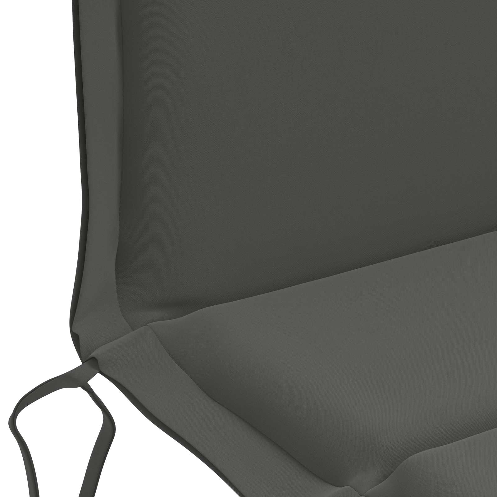 6-delige Hoogrug Kussen GEMERT 6 pcs 100% Polyester Antraciet