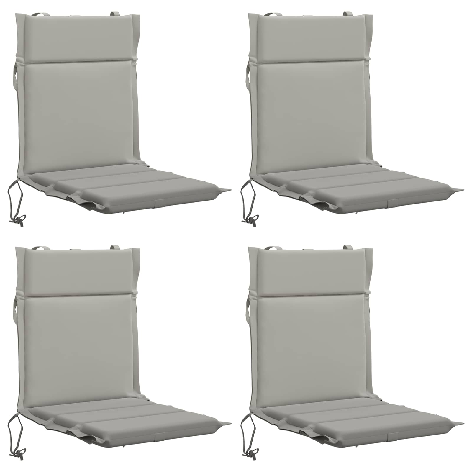 4-delige Hoogrug Kussen GEMERT 4 pcs 100% Polyester Grijs image 2