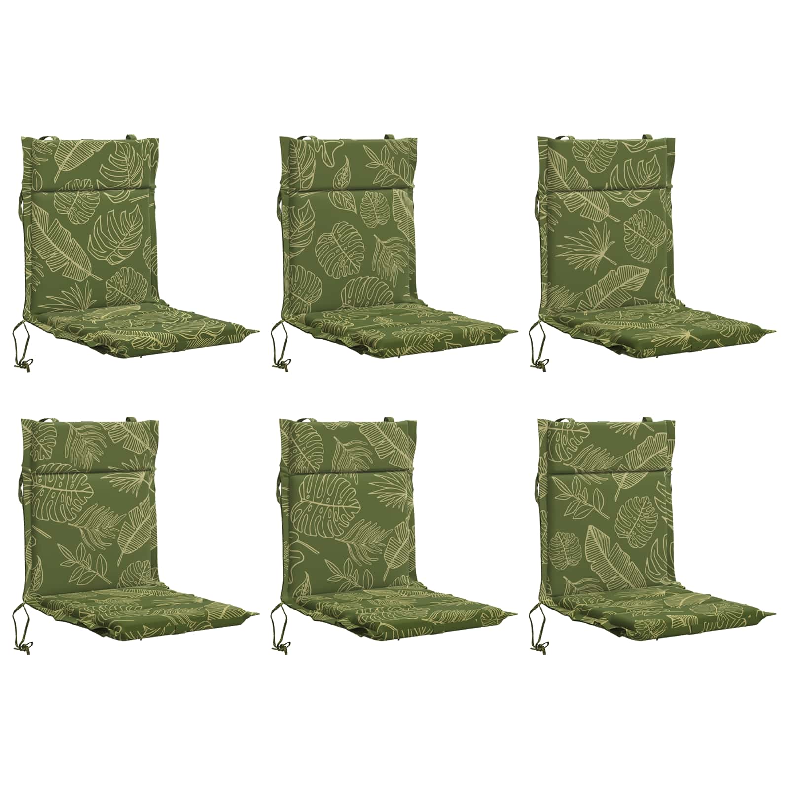 6-delige Hoogrug Kussen GEMERT 6 pcs 100% Polyester Bladontwerp image 2