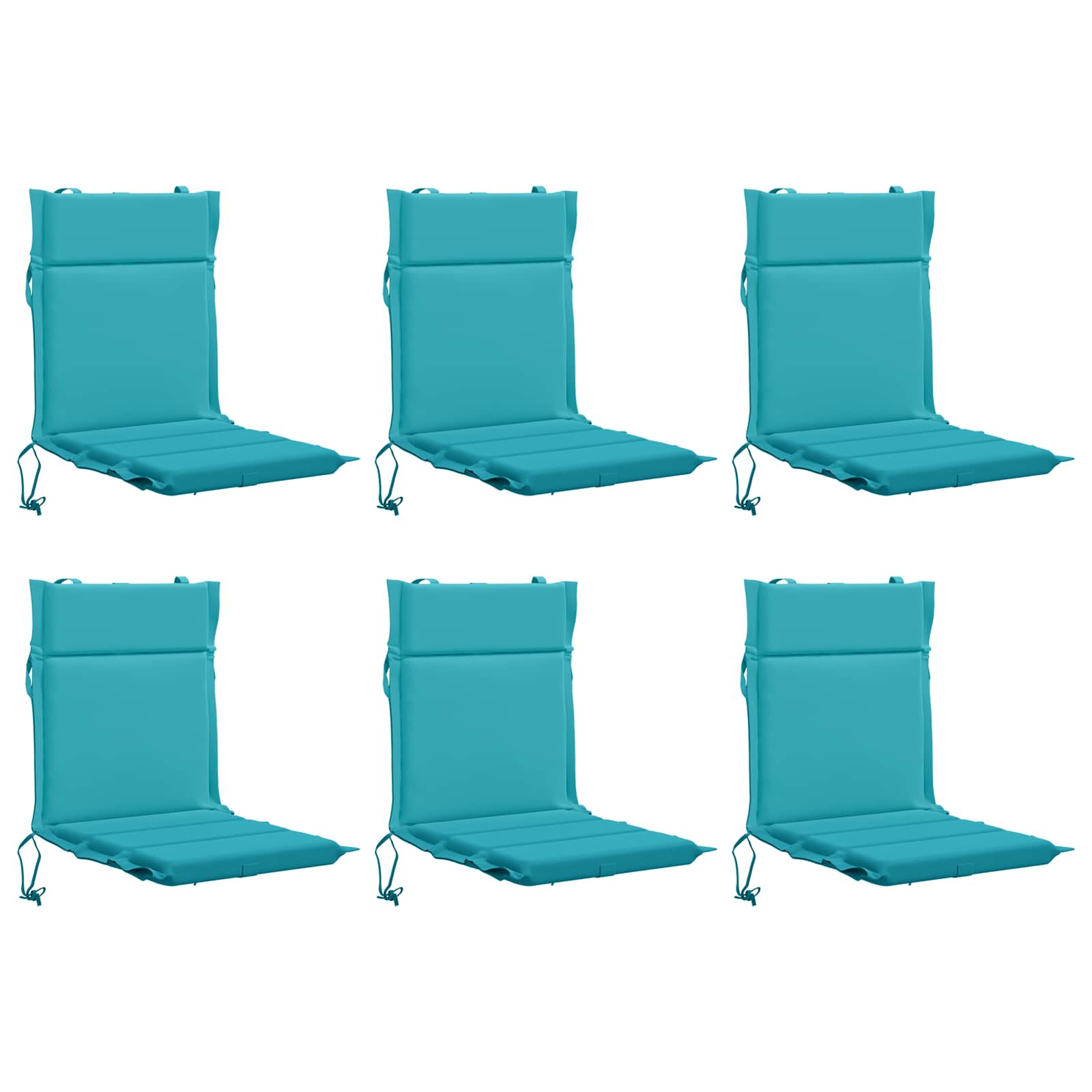 6-delige Hoogrug Kussen GEMERT 6 pcs 100% Polyester Turquoise image 2