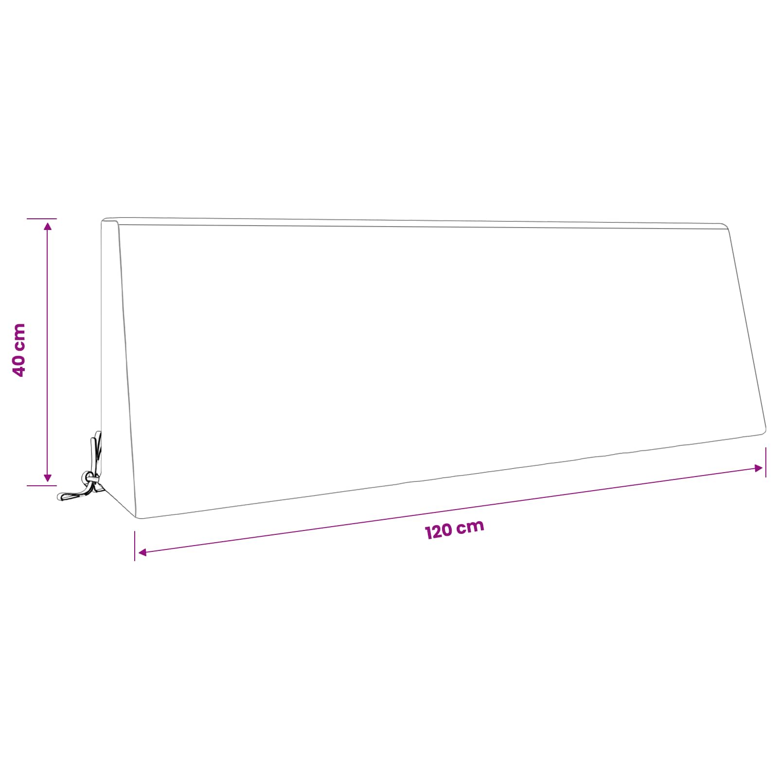 Rugkussen SOEST 100% Polyester Lichtgroen 120 x 20 x 40 cm image 7