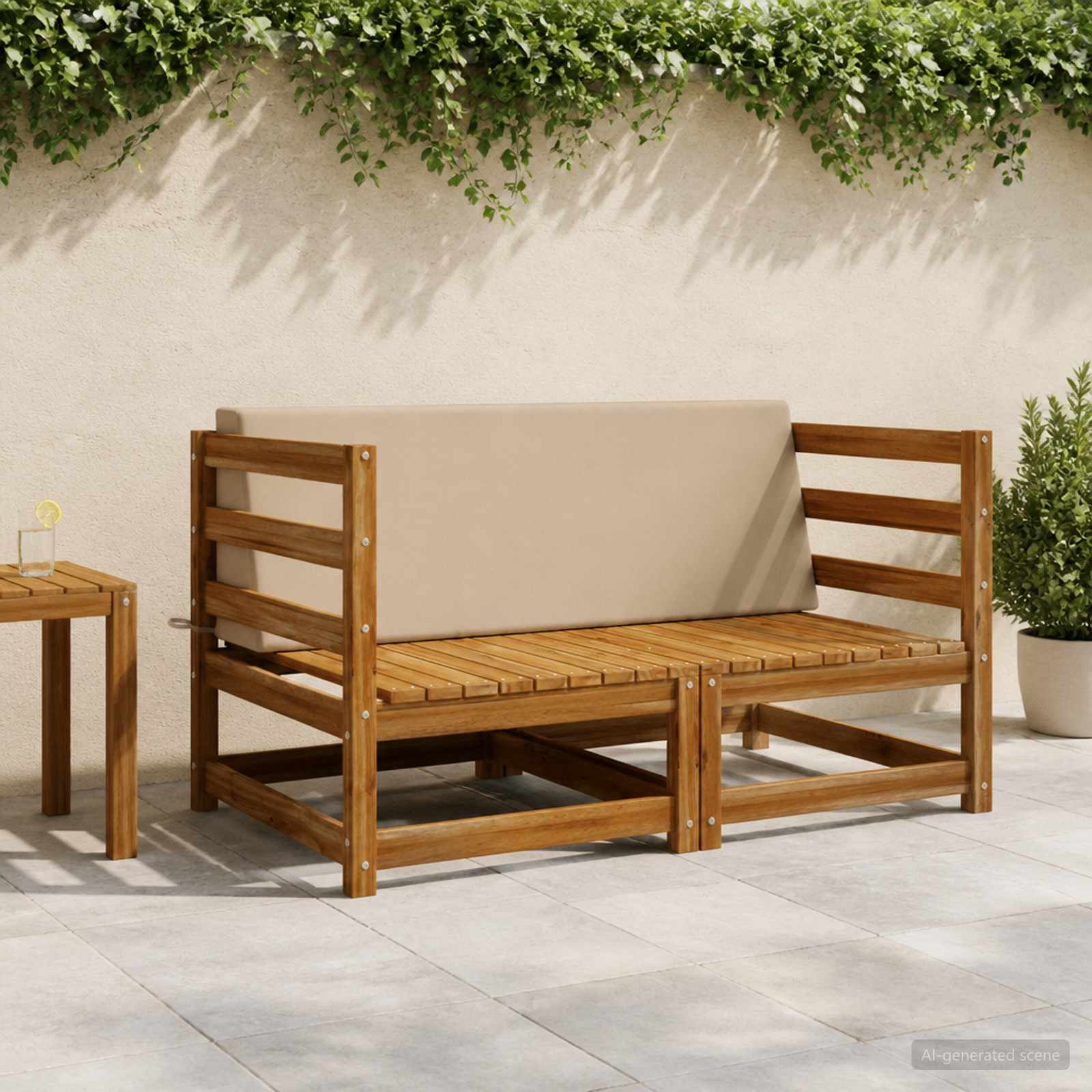 Задна възглавница SOEST 100% полиестер Пясък 120 x 20 x 40 см