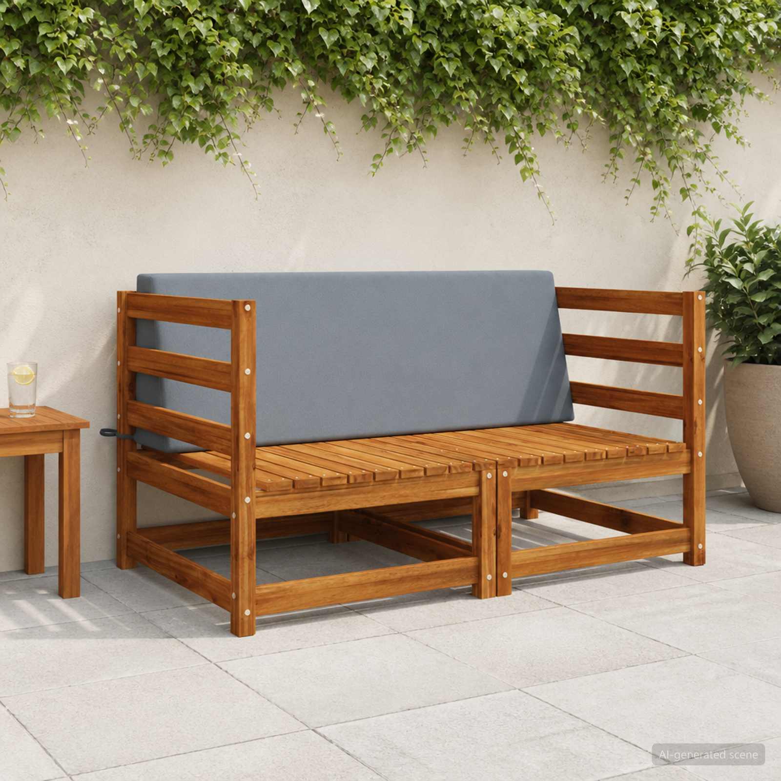 Задна възглавница SOEST 100% полиестер Синьо 120 x 20 x 40 см