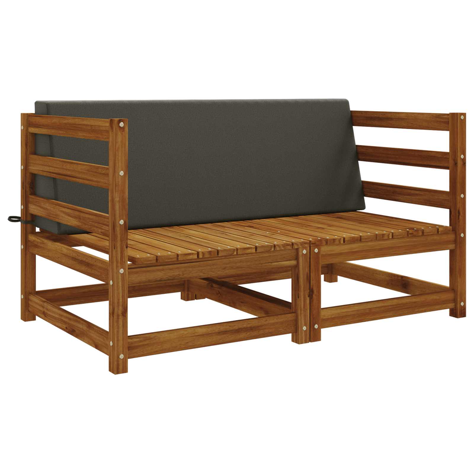 Rugkussen SOEST 100% Polyester Antraciet 120 x 20 x 40 cm image 2