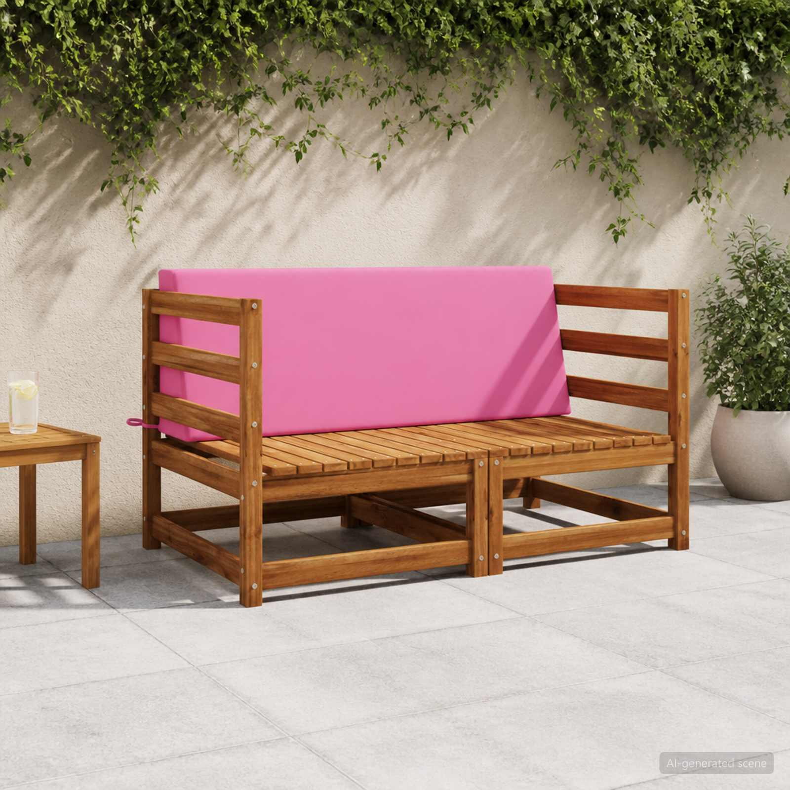 Задна възглавница SOEST 100% полиестер Розово 120 x 20 x 40 см