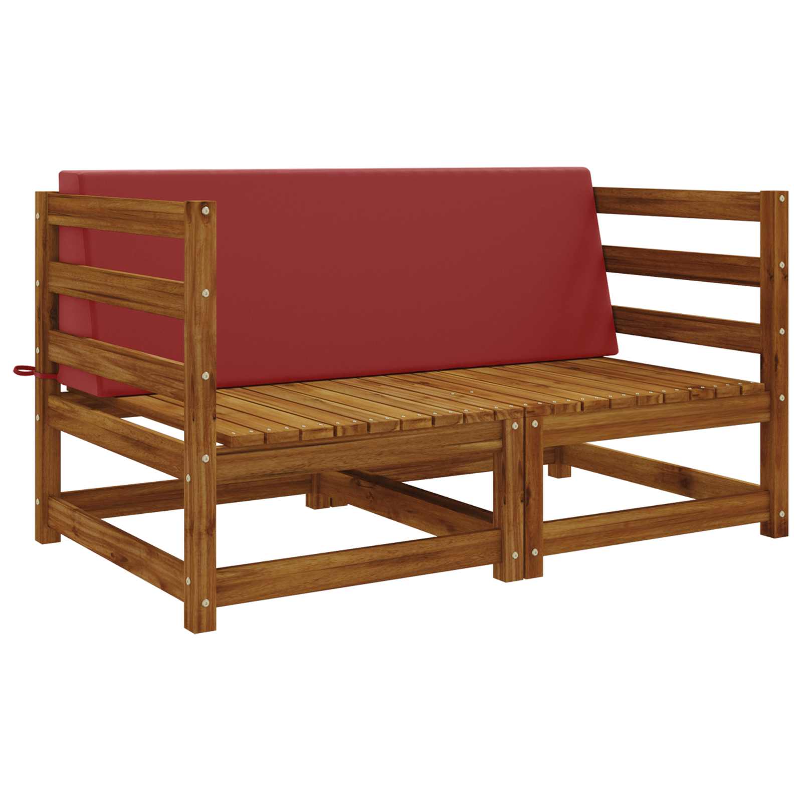 Rugkussen SOEST 100% Polyester Wijnrood 120 x 20 x 40 cm image 2