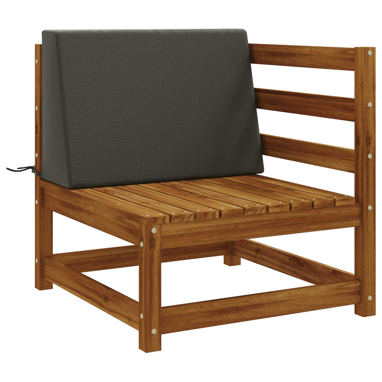 Rugkussen SOEST 100% Polyester Antraciet 60 x 20 x 40 cm image 2