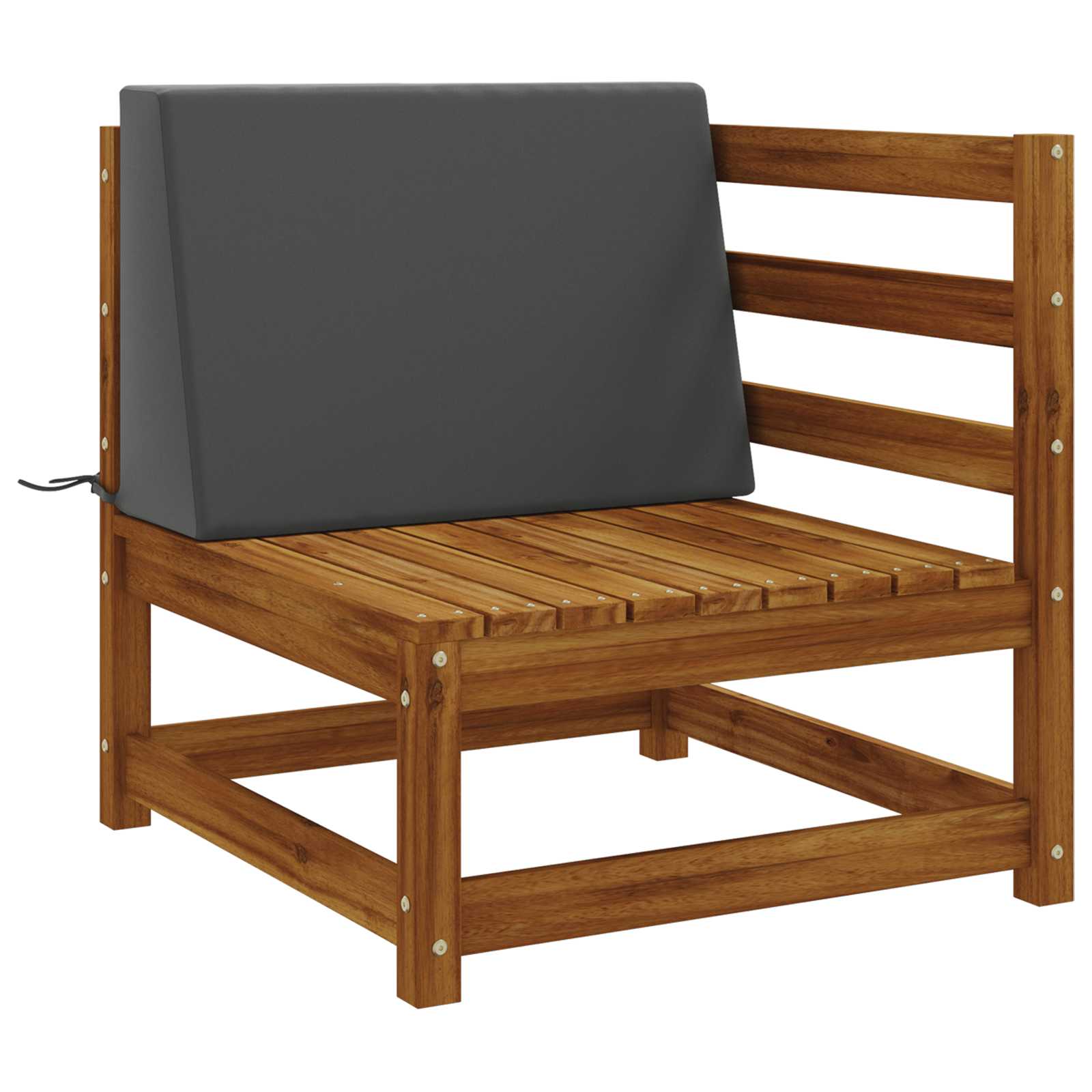 Rugkussen SOEST 100% Polyester Antraciet 60 x 20 x 40 cm image 2