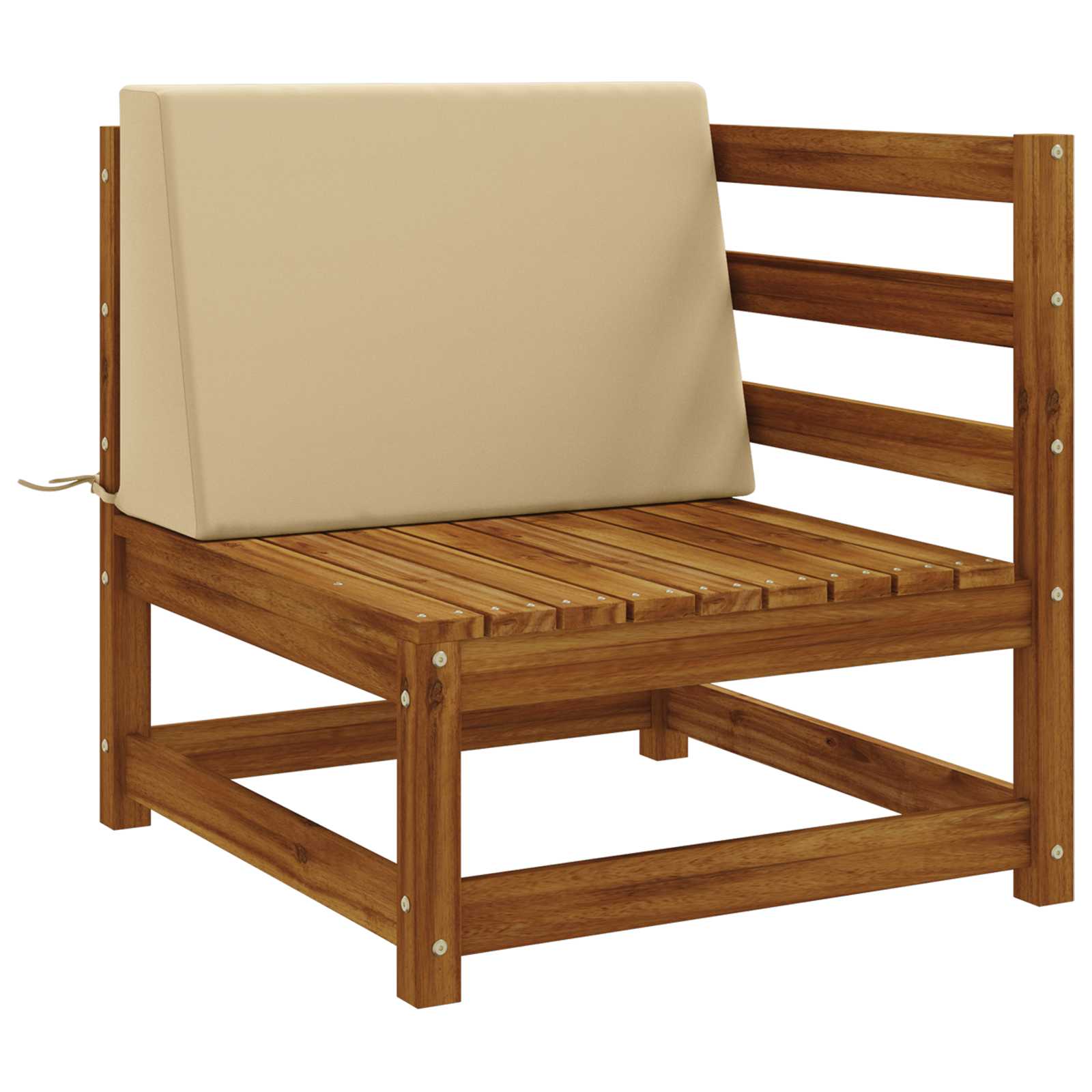 Rugkussen SOEST 100% Polyester Beige 60 x 20 x 40 cm image 2