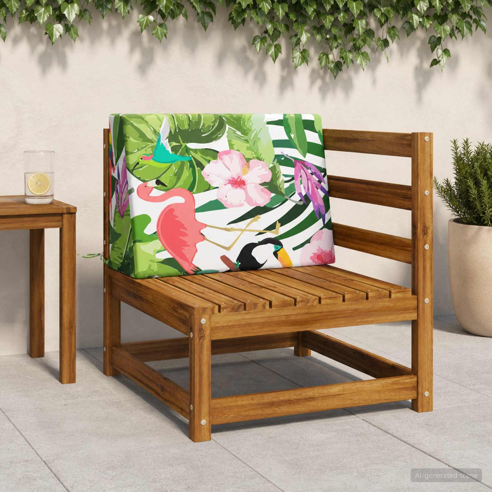 Hrbtna blazina SOEST 100% poliester večbarvno 60 x 20 x 40 cm