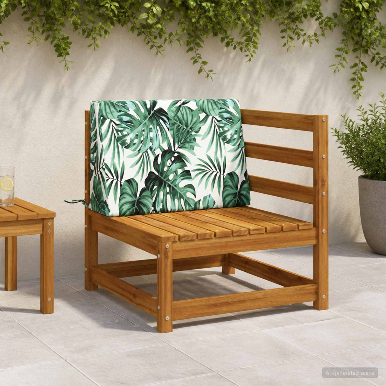 Задна възглавница SOEST 100% полиестер На листа 60 x 20 x 40 см