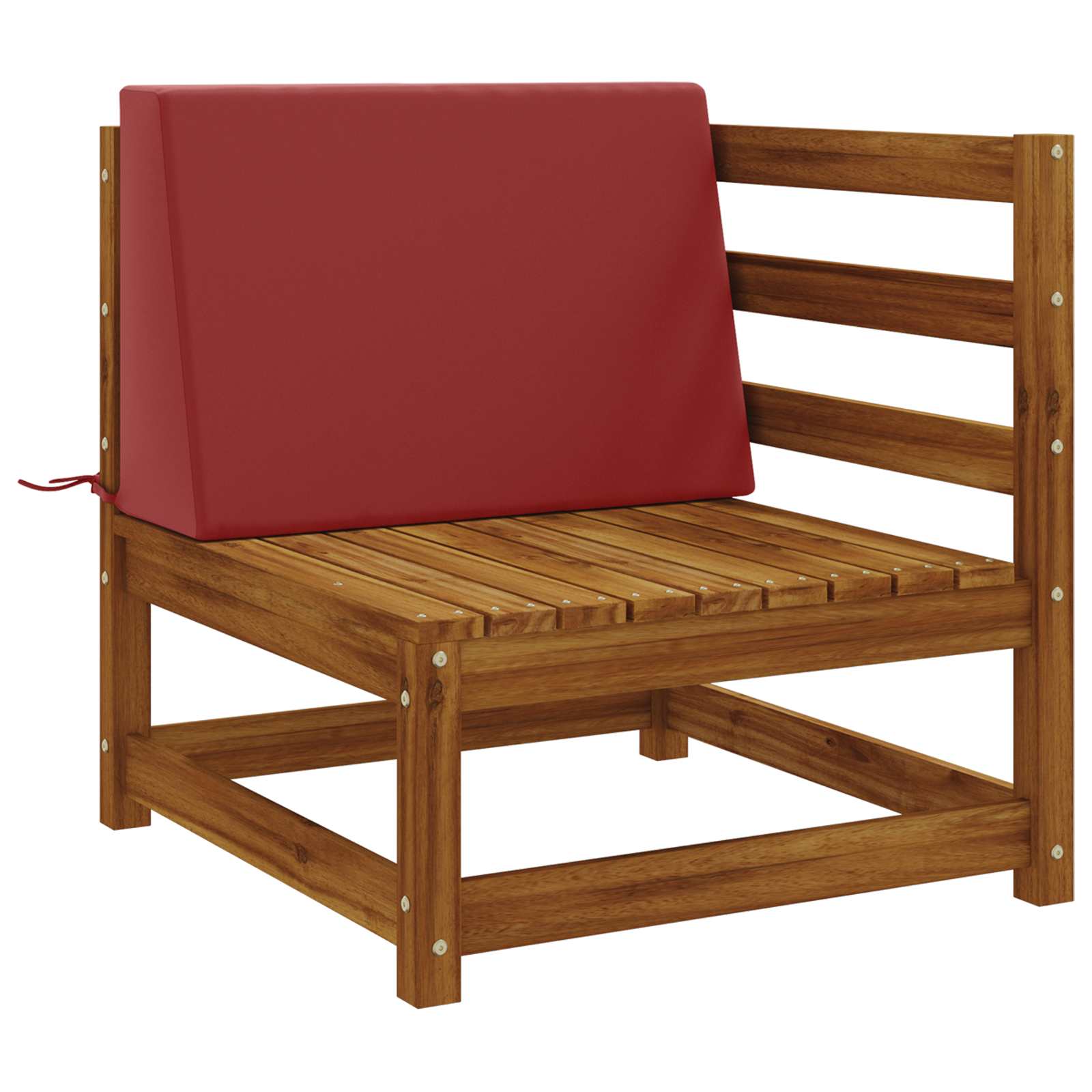 Rugkussen SOEST 100% Polyester Wijnrood 60 x 20 x 40 cm image 2