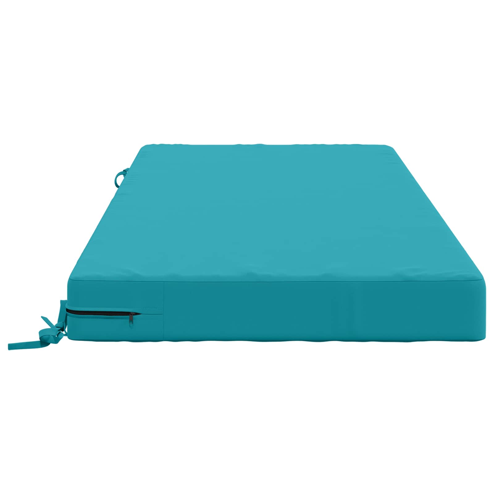 Zitkussen SOEST 100% Polyester Turquoise 120 x 80 x 10 cm image 4
